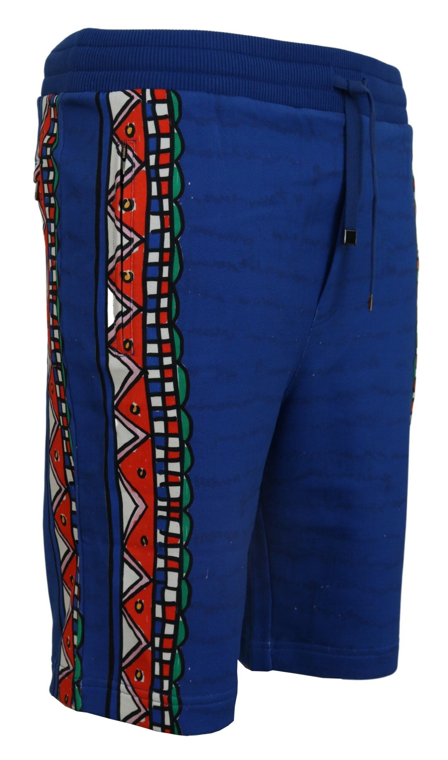 Dolce & Gabbana Elegant Multicolor Printed Cotton Men's Shorts