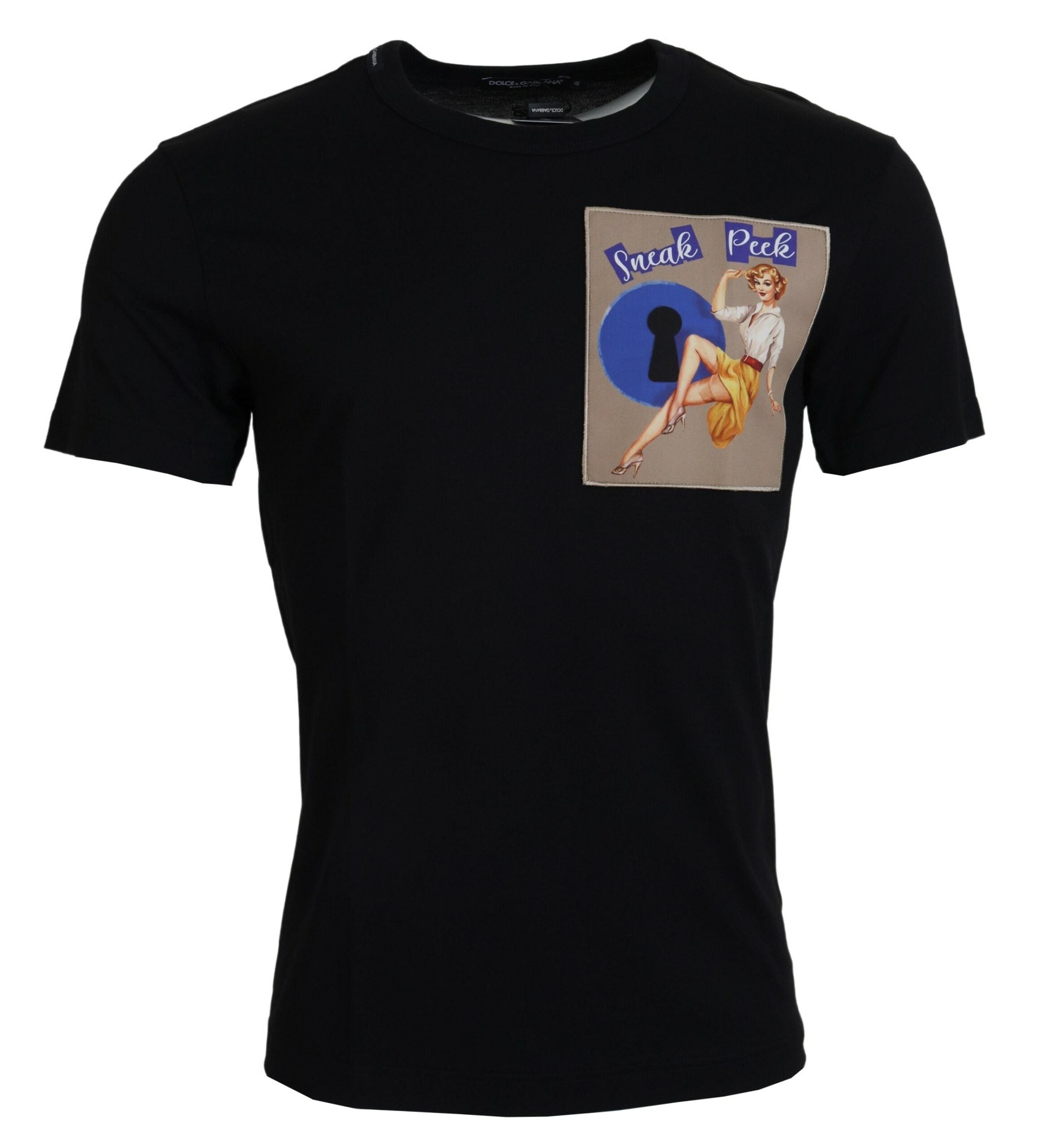 Dolce & Gabbana Chic Black Cotton Tee for the Modern Men's Man