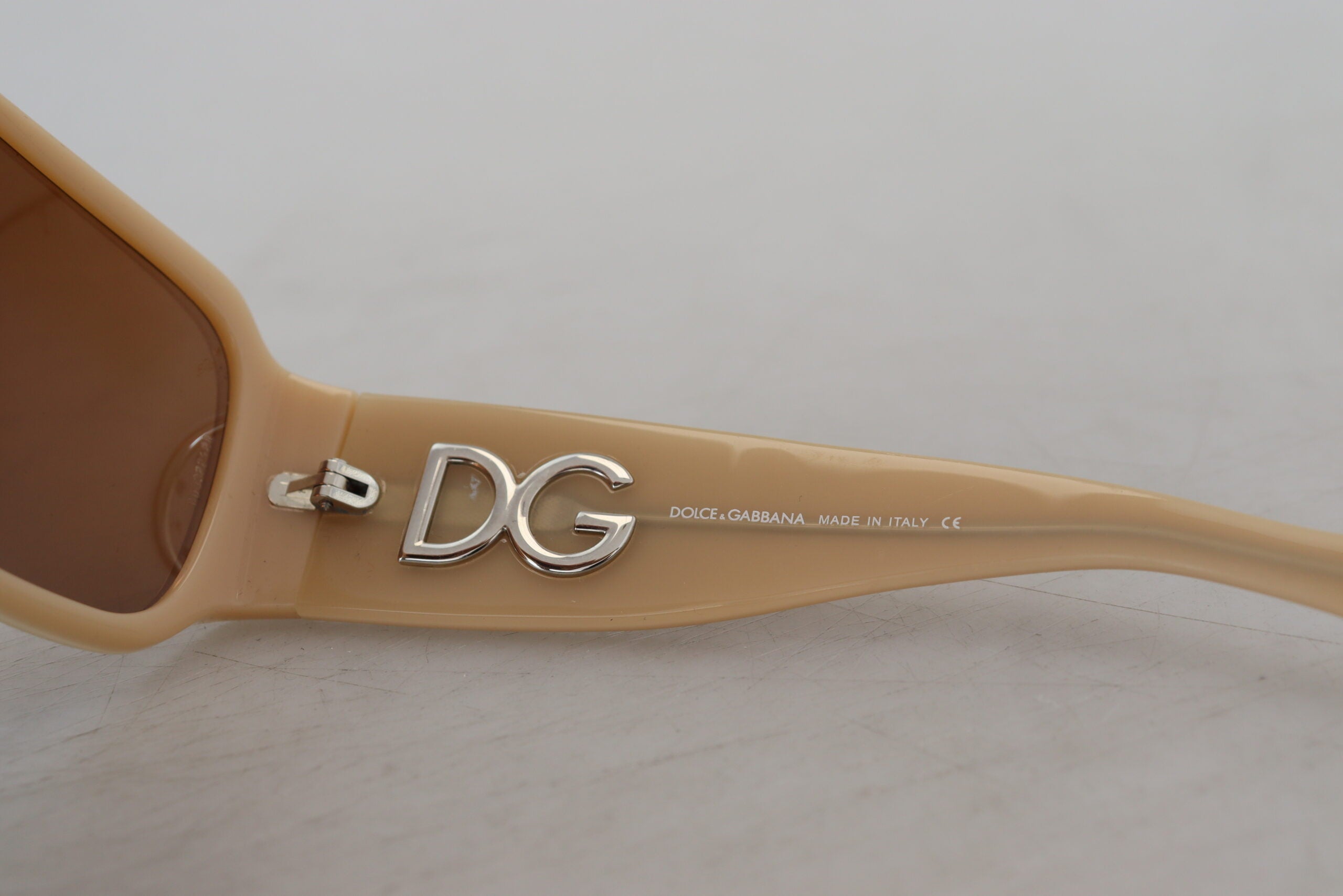 Dolce & Gabbana Elegant Cream Swarovski Women's Sunglasses