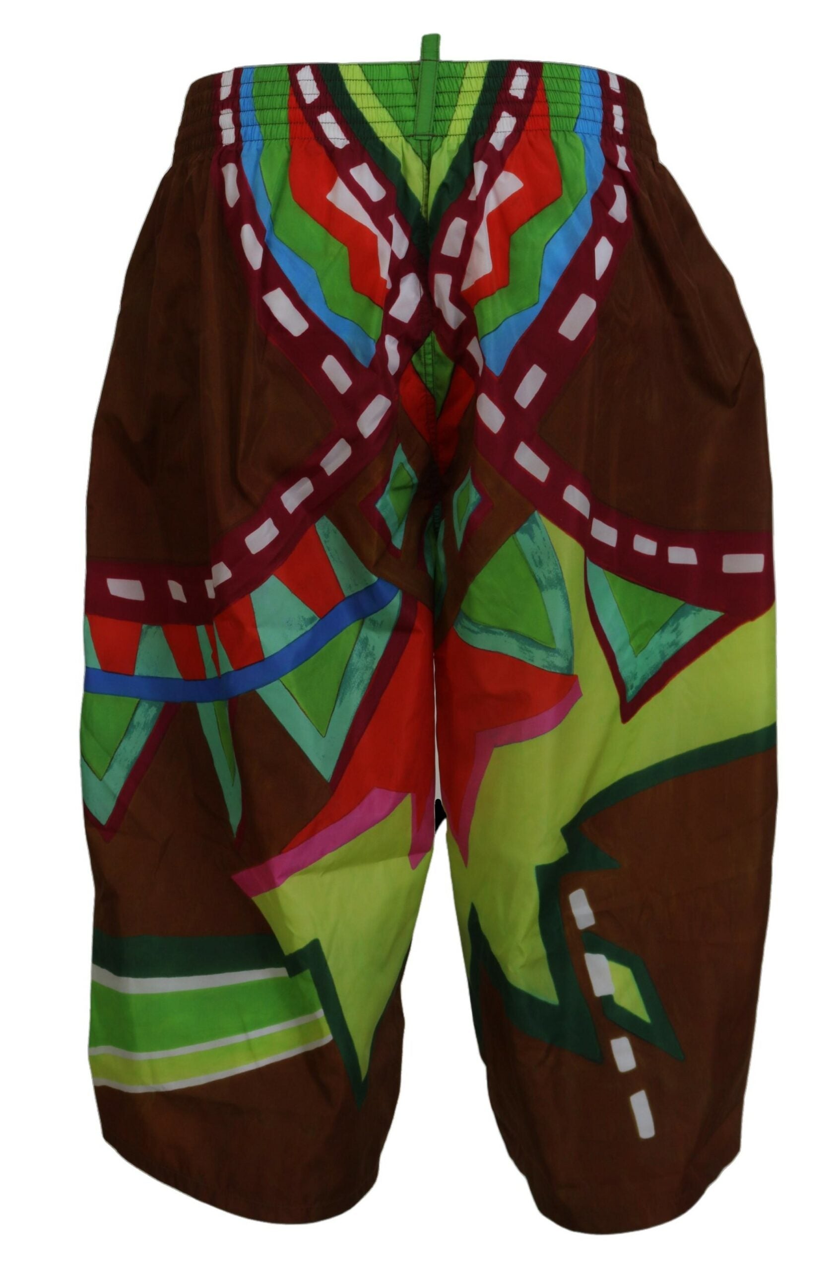 Dsquared² Multicolor Printed Men Beachwear Shorts Men's Swimwear