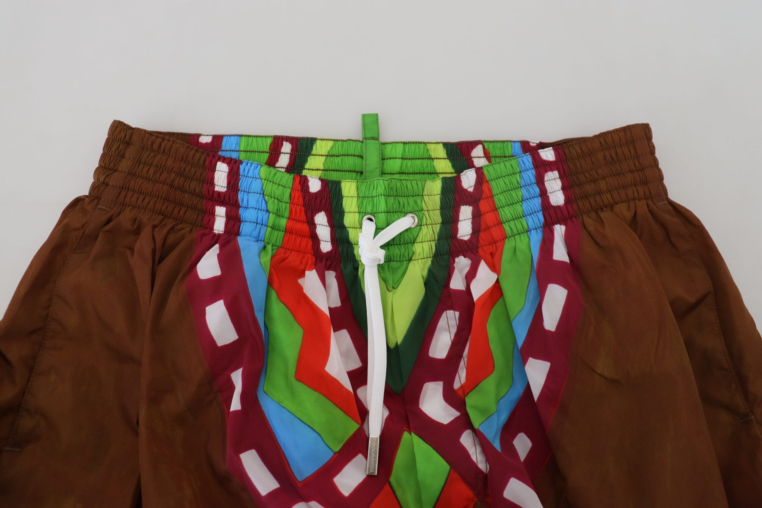 Dsquared² Multicolor Printed Men Beachwear Shorts Men's Swimwear