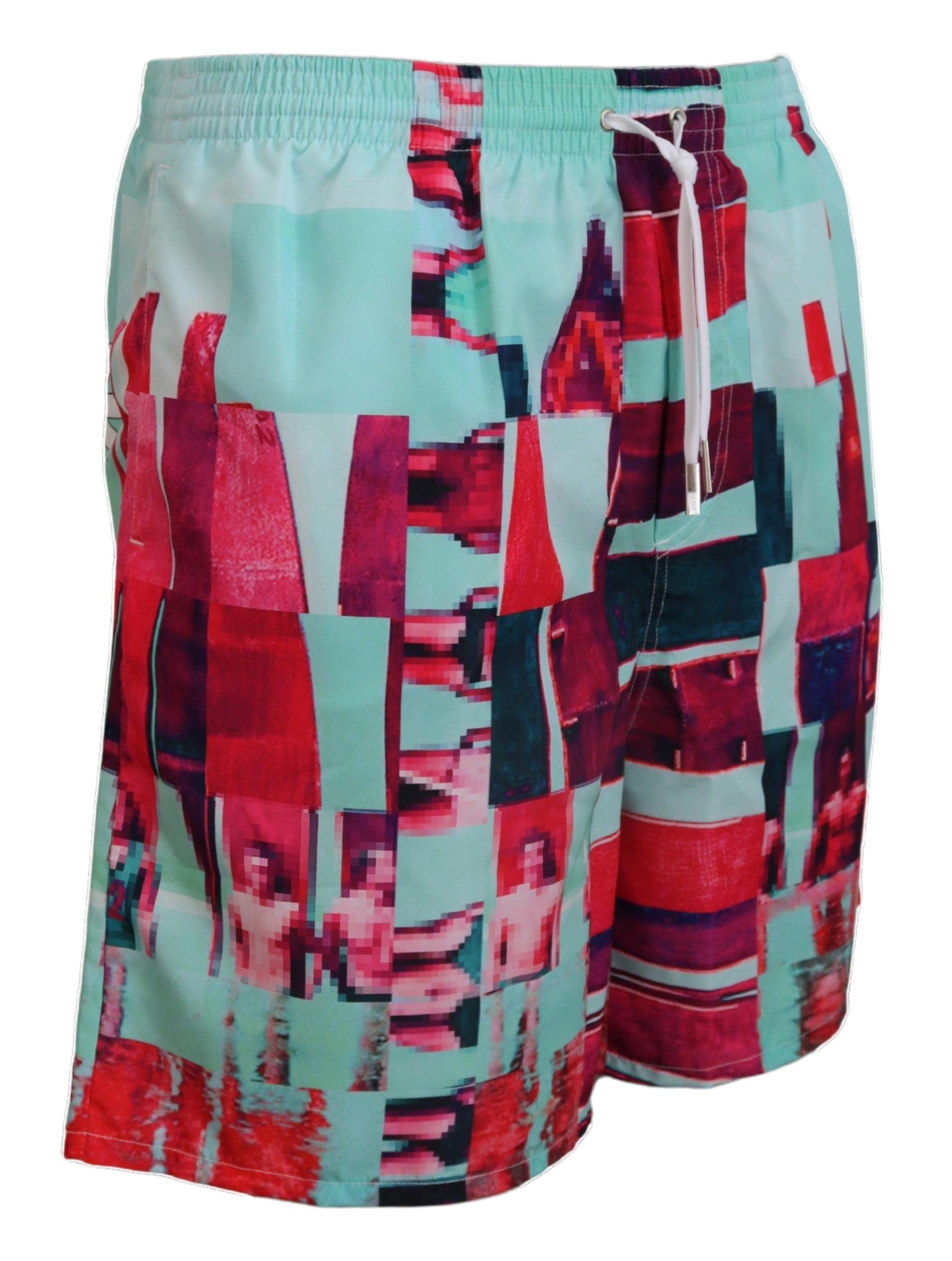Dsquared² Multicolor Printed Beachwear Shorts Men's Swimwear