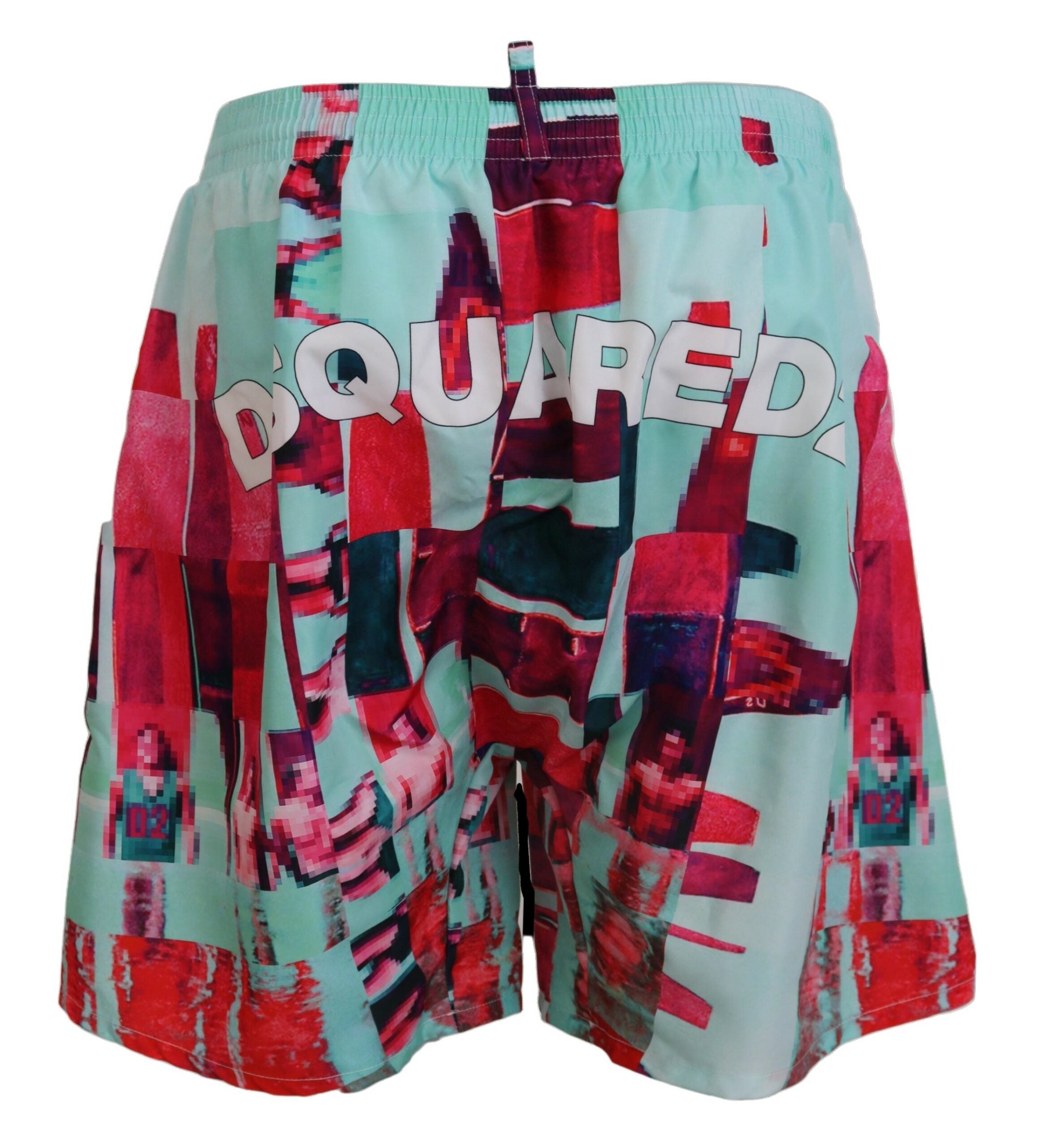 Dsquared² Multicolor Printed Beachwear Shorts Men's Swimwear