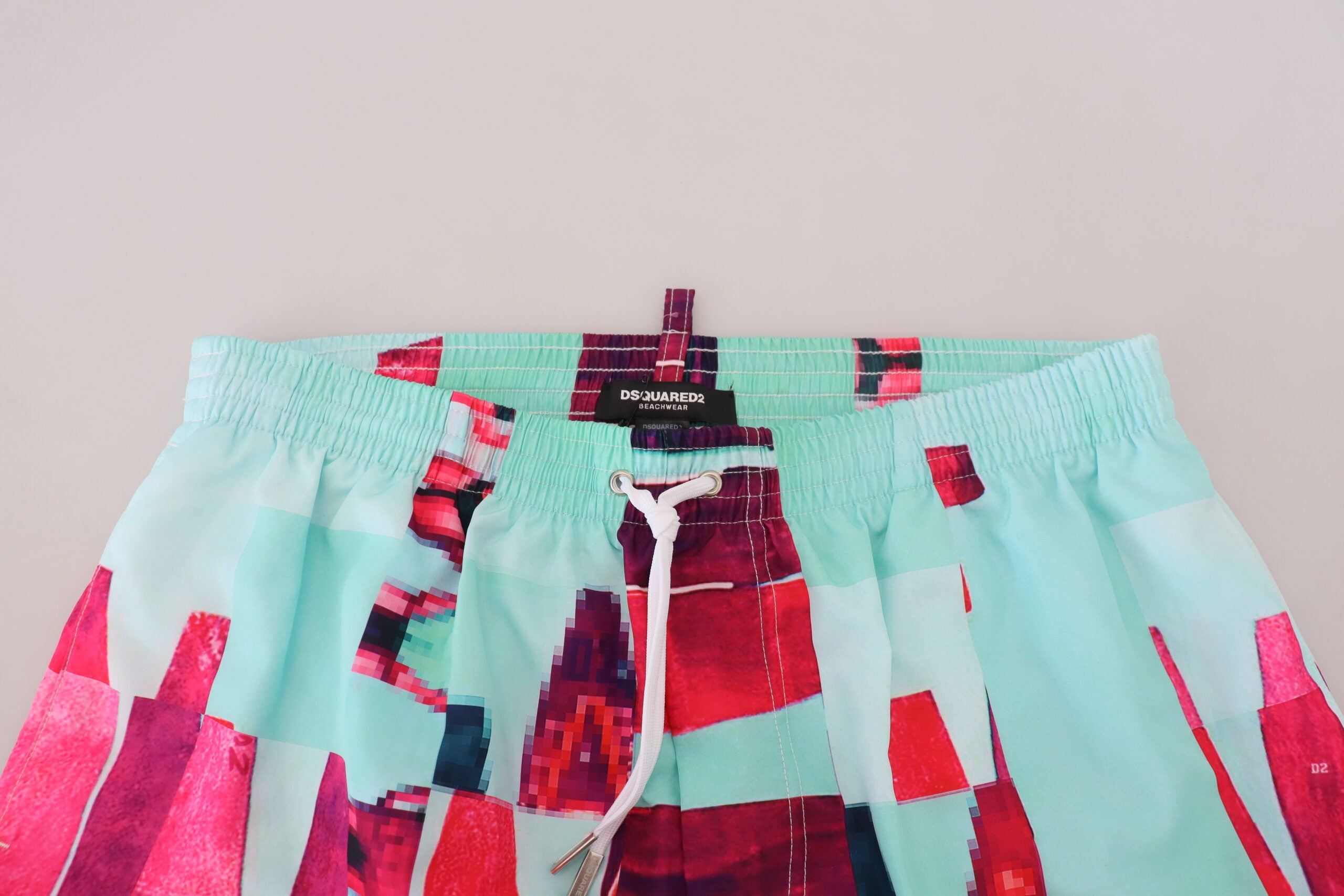 Dsquared² Multicolor Printed Beachwear Shorts Men's Swimwear