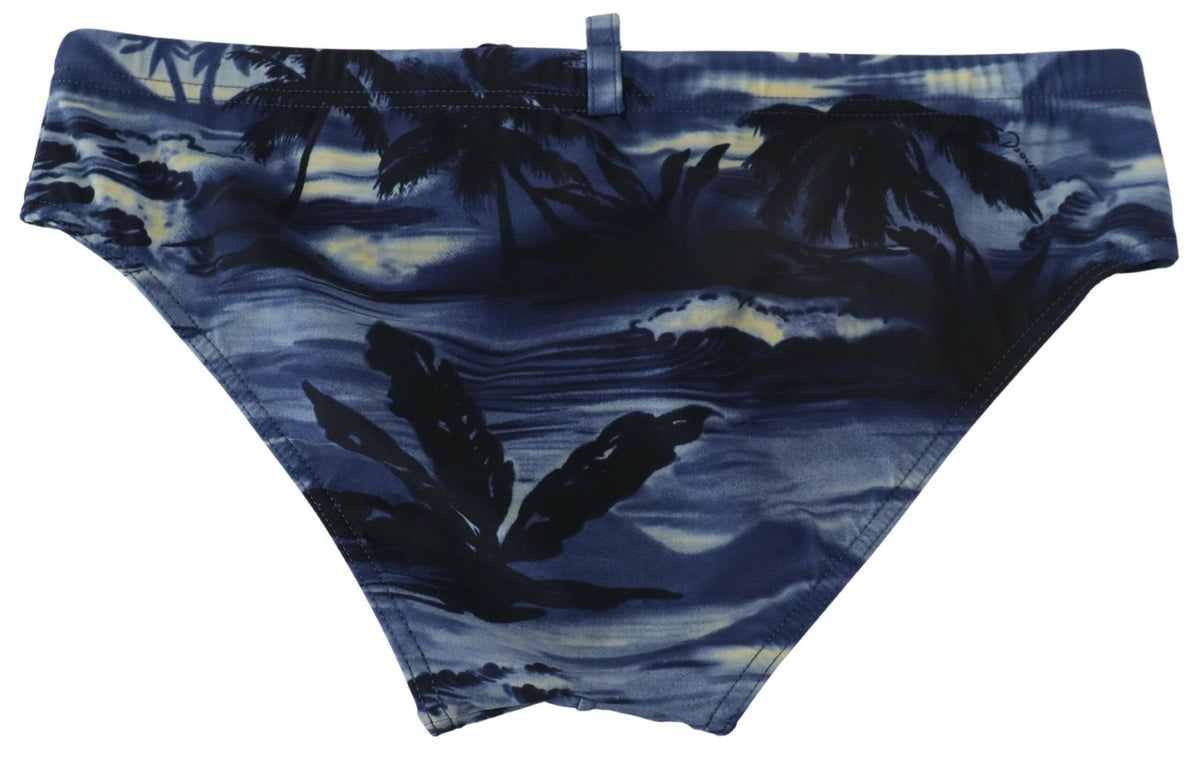 Dolce & Gabbana Brown Multicolor Teddy Bear Men Shorts Men's Swimwear