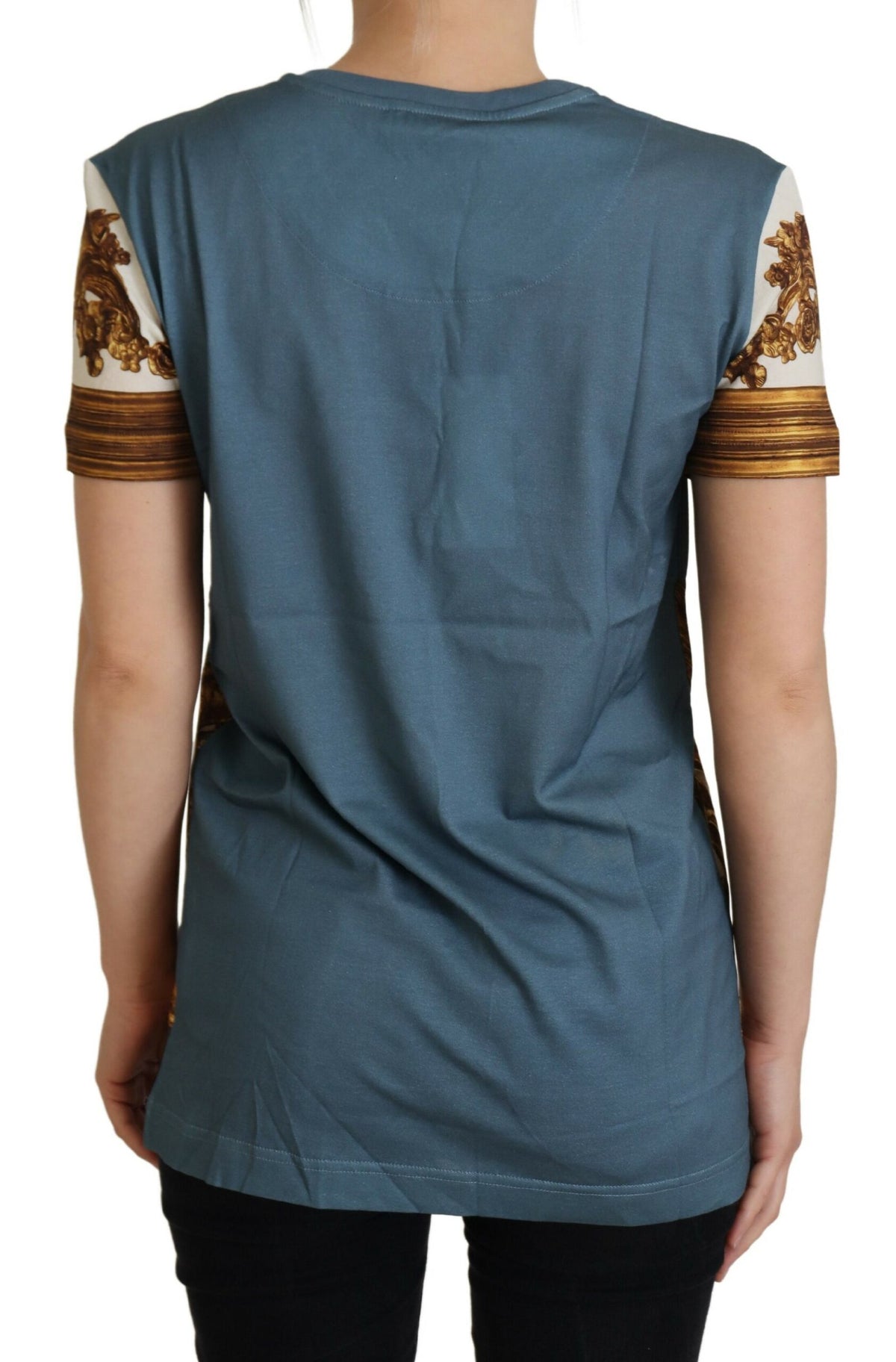 Dolce & Gabbana Multicolor DG Logo Angel Printed Shirt Women's Top