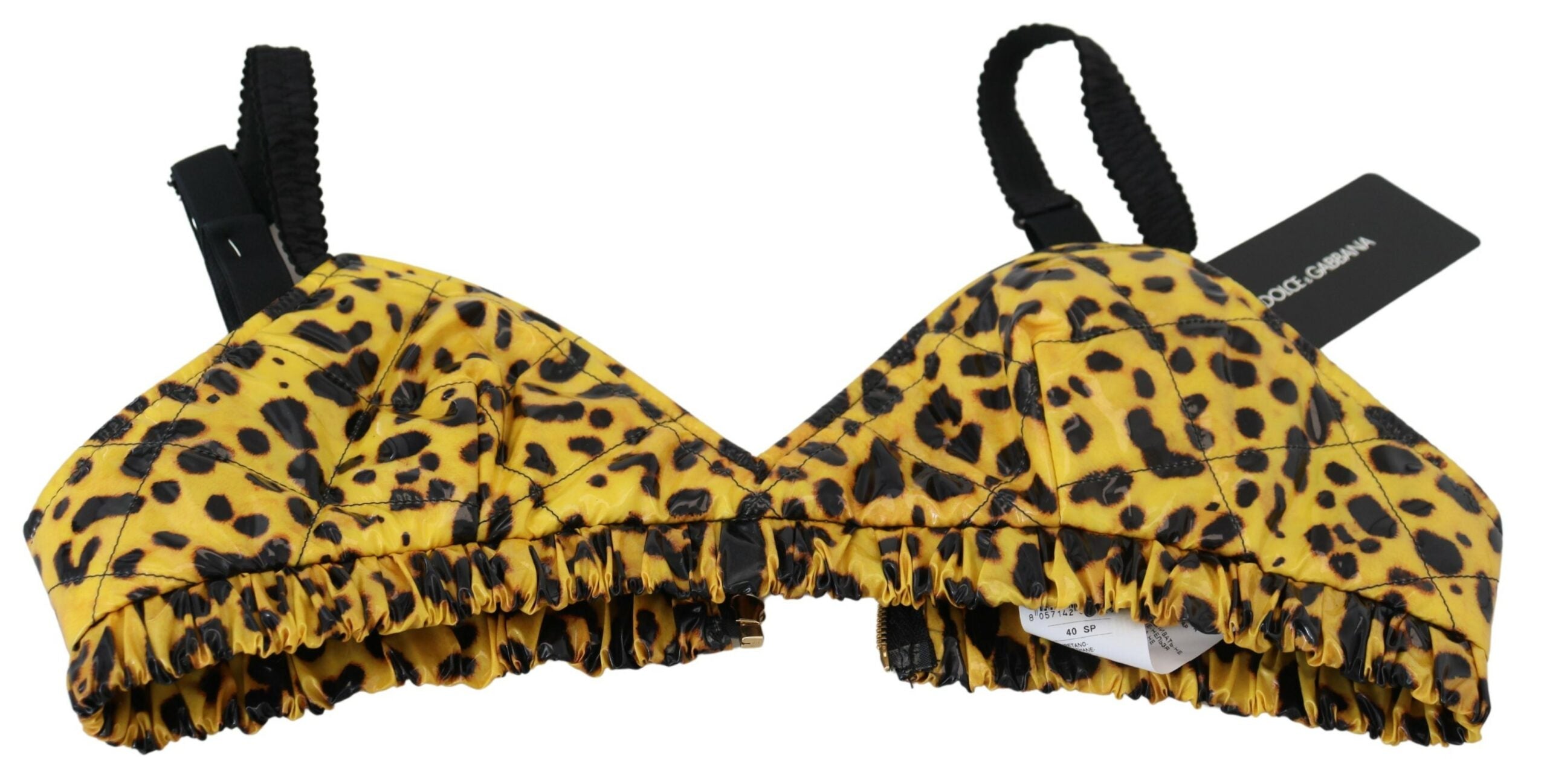 Dolce & Gabbana Chic Leopard Print Sleeveless Corset Women's Top