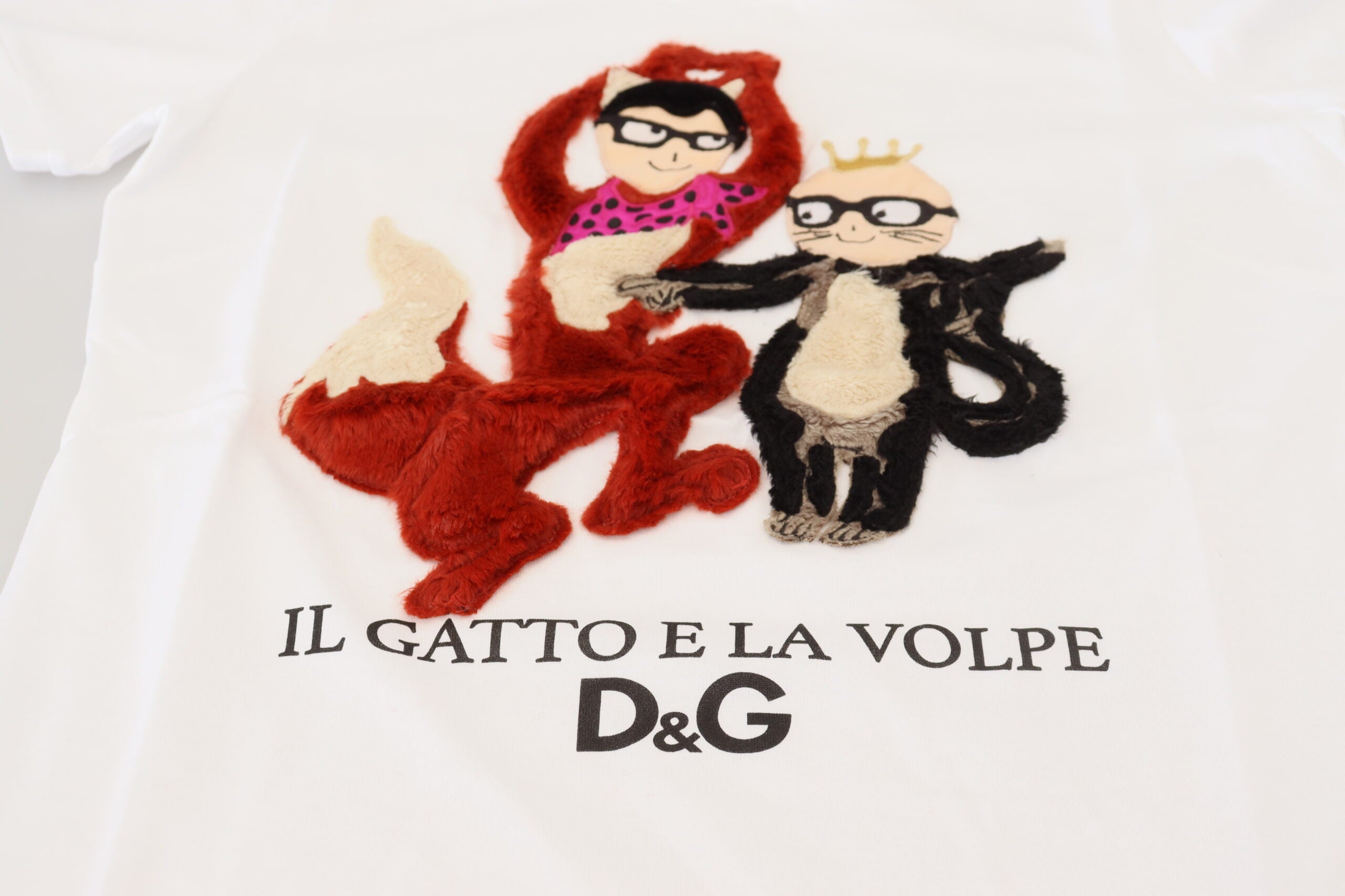 Dolce & Gabbana T-shirt Top White Textured Short Women's Sleeve
