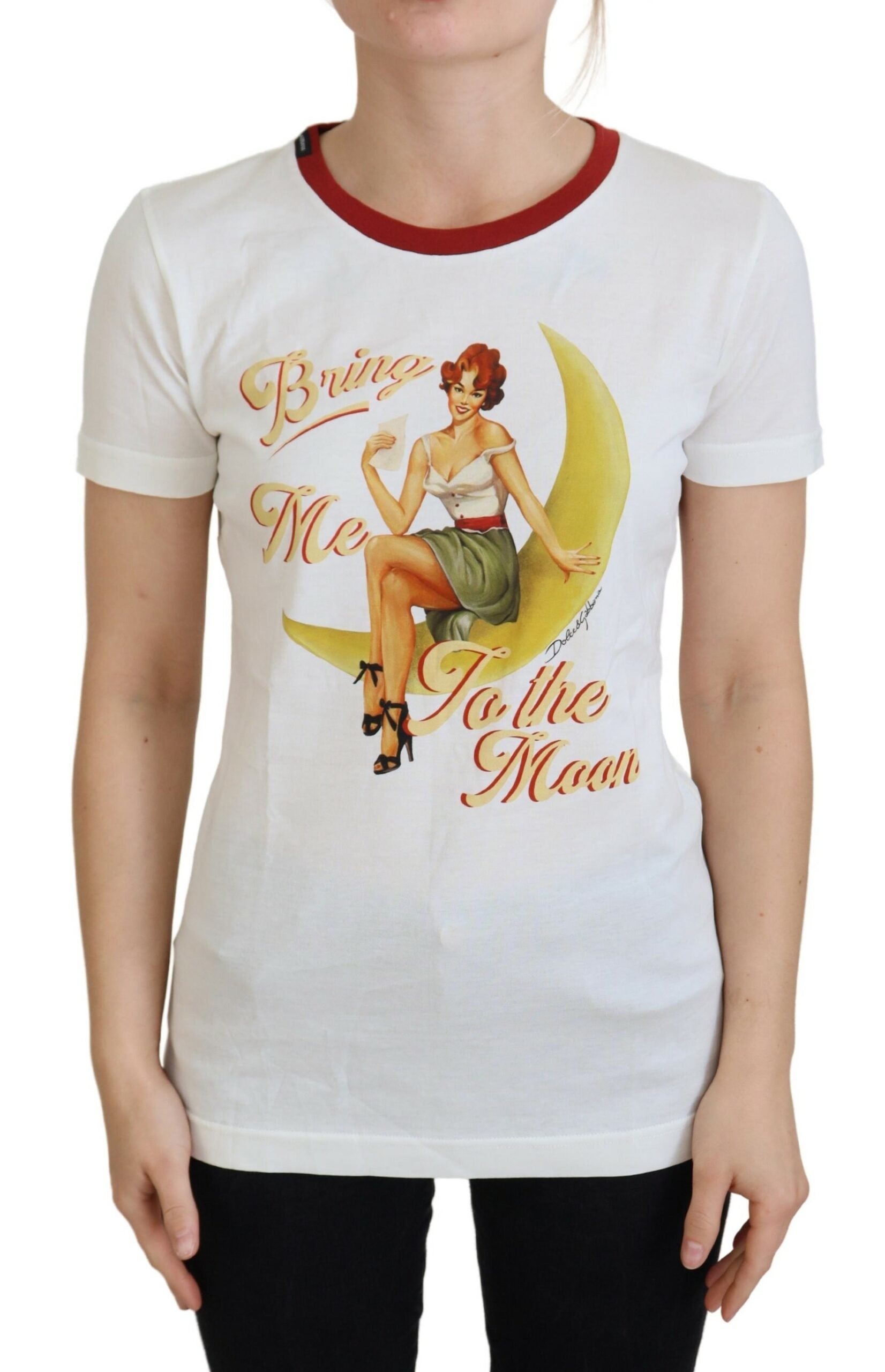 Dolce & Gabbana Elegant White Cotton Casual Women's Top