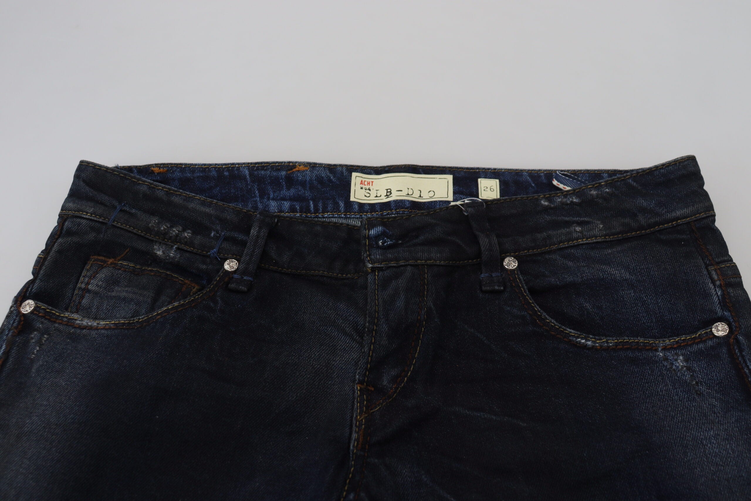Acht Blue Low Waist Slim Fit Women Denim Women's Jeans
