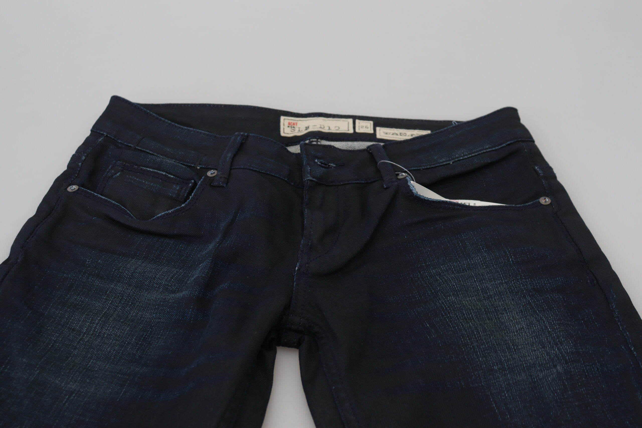 Acht Blue Low Waist Slim Fit Women Denim Women's Jeans