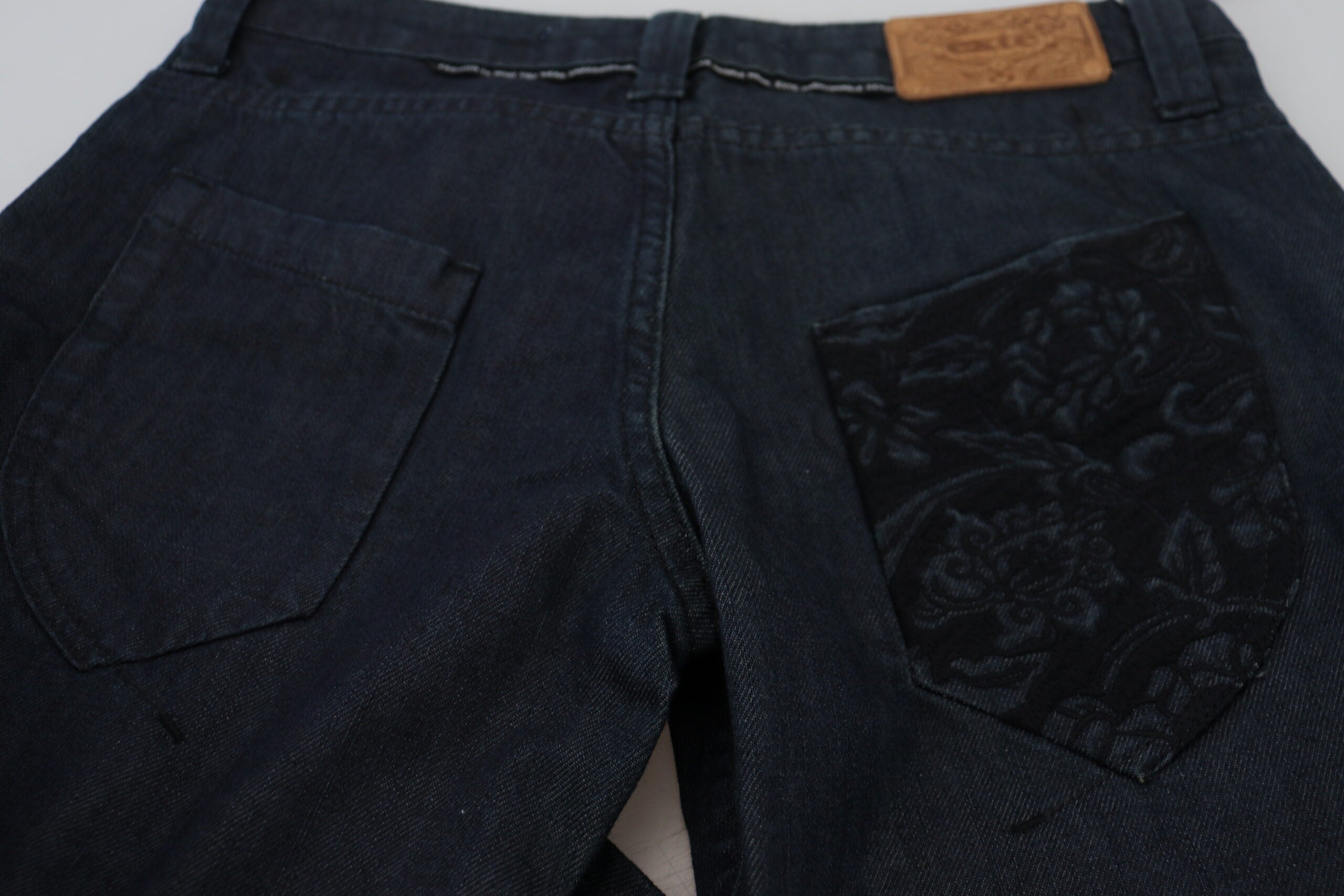 Exte Dark Blue Low Waist Straight Fit Women Denim Women's Jeans