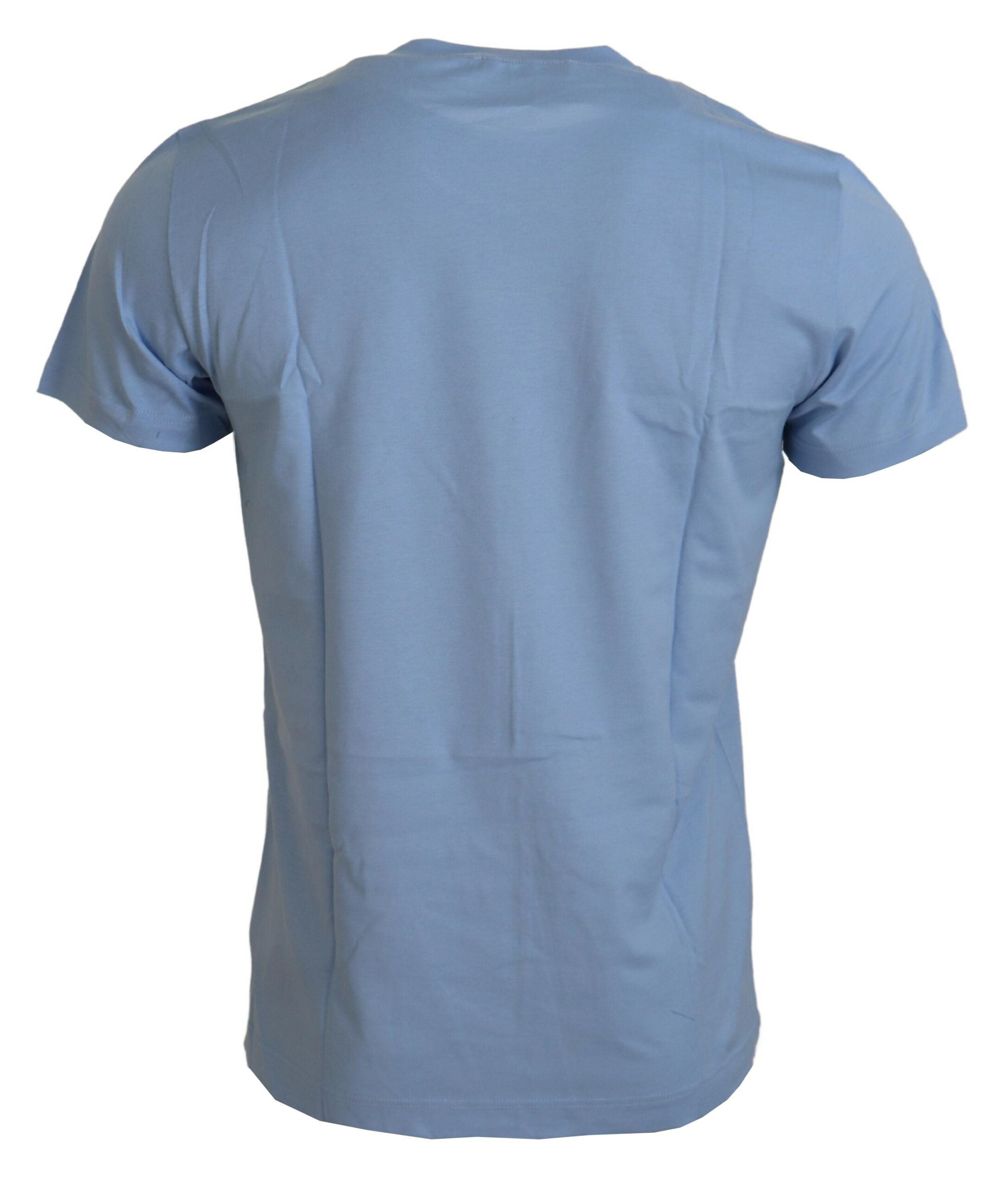 Dolce & Gabbana Elegant Light Blue Cotton Men's Tee