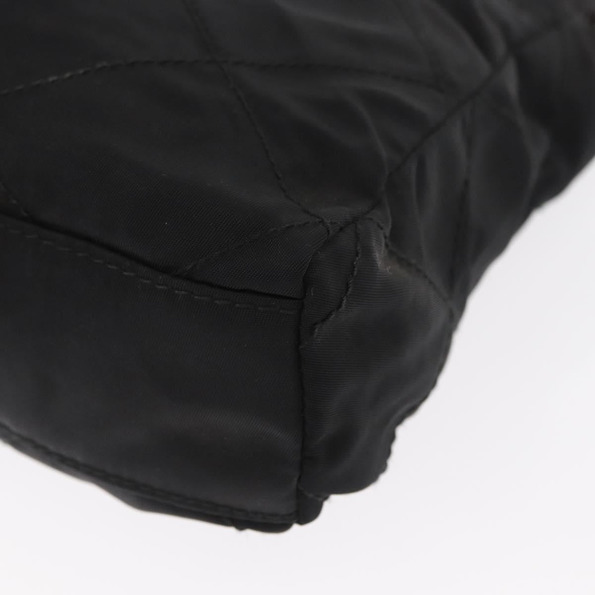 Prada Re-Edition 1995 Chain Tote Quilted Re-Nylon Black Nylon Shoulder Bag Bag (Pre-Owned)