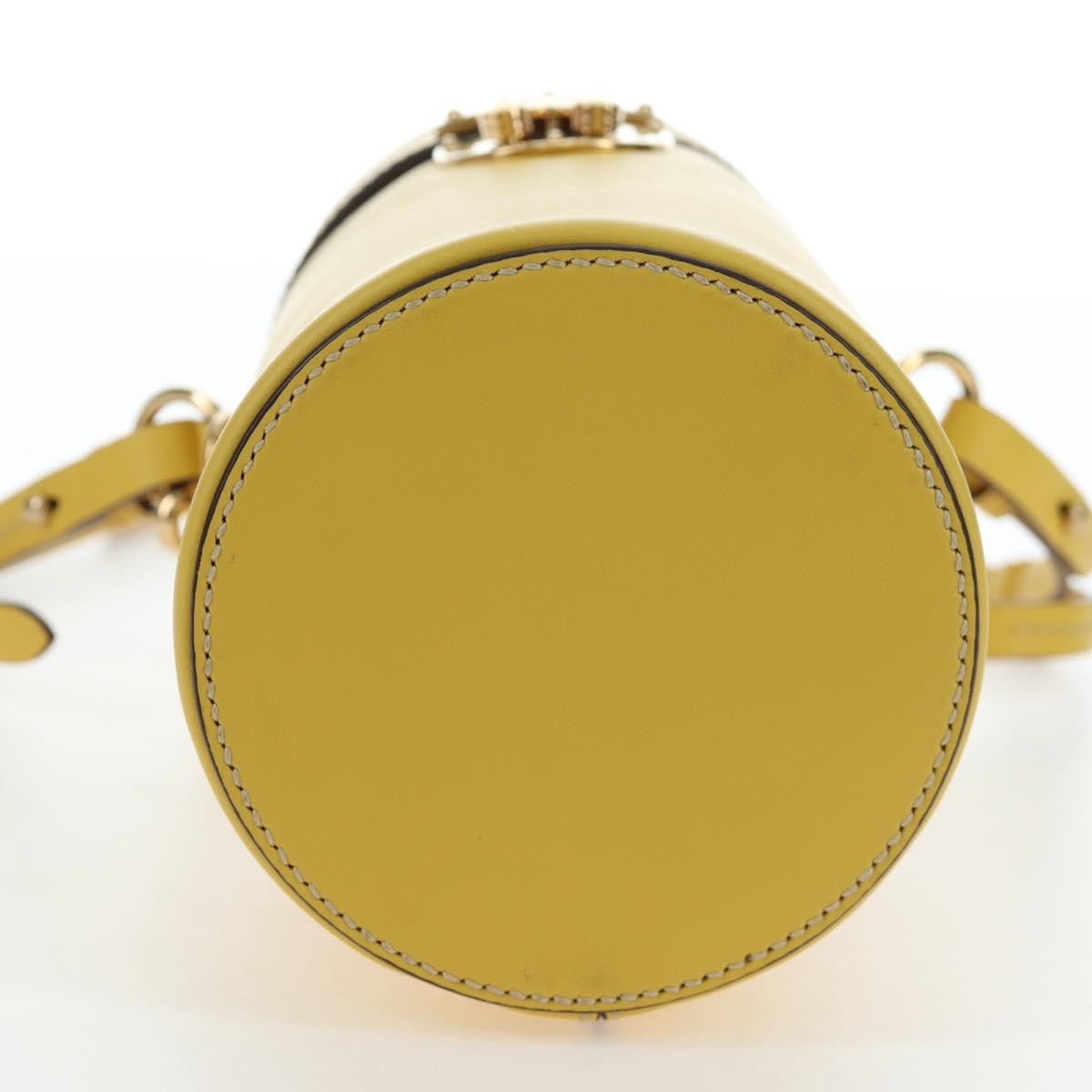 Miu Miu Vintage Leather Yellow Leather Handbag (Pre-Owned)