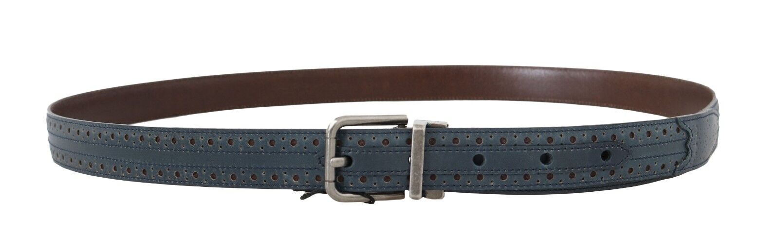 Dolce & Gabbana Elegant Blue Leather Men's Men's Belt