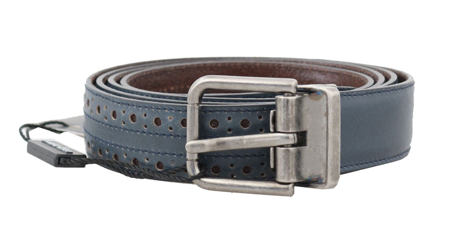 Dolce & Gabbana Elegant Blue Leather Men's Men's Belt