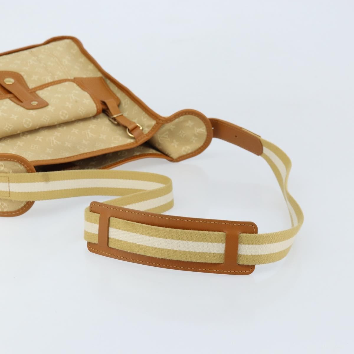 Louis Vuitton Mary Kate Messenger Mini Lin Beige Canvas Shoulder Bag Bag (Pre-Owned)