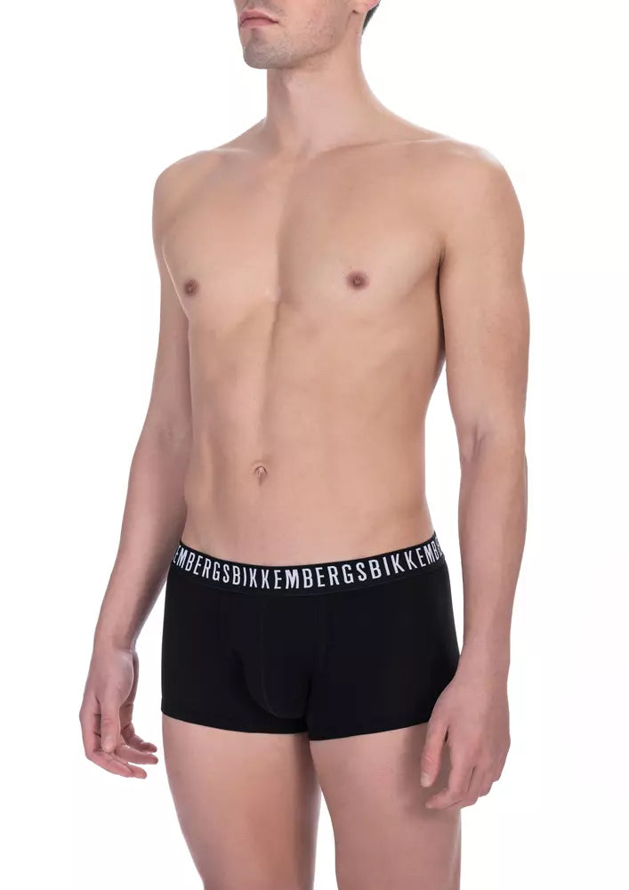 Bikkembergs Black Cotton Men Men's Trunk