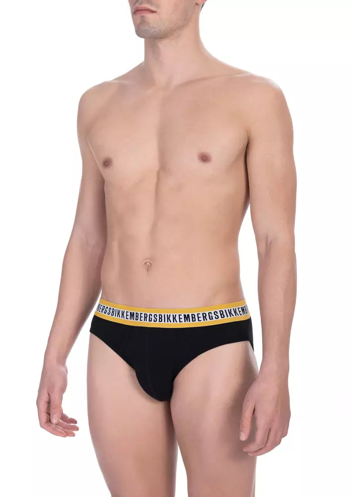 Bikkembergs Black Cotton Men Men's Brief
