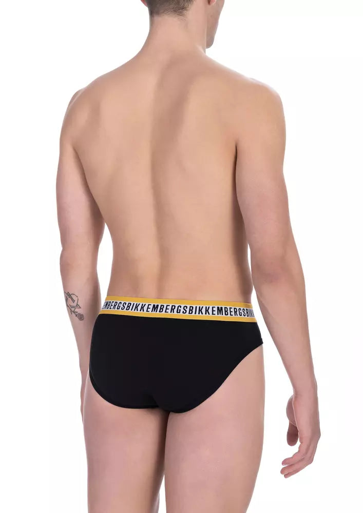 Bikkembergs Black Cotton Men Men's Brief