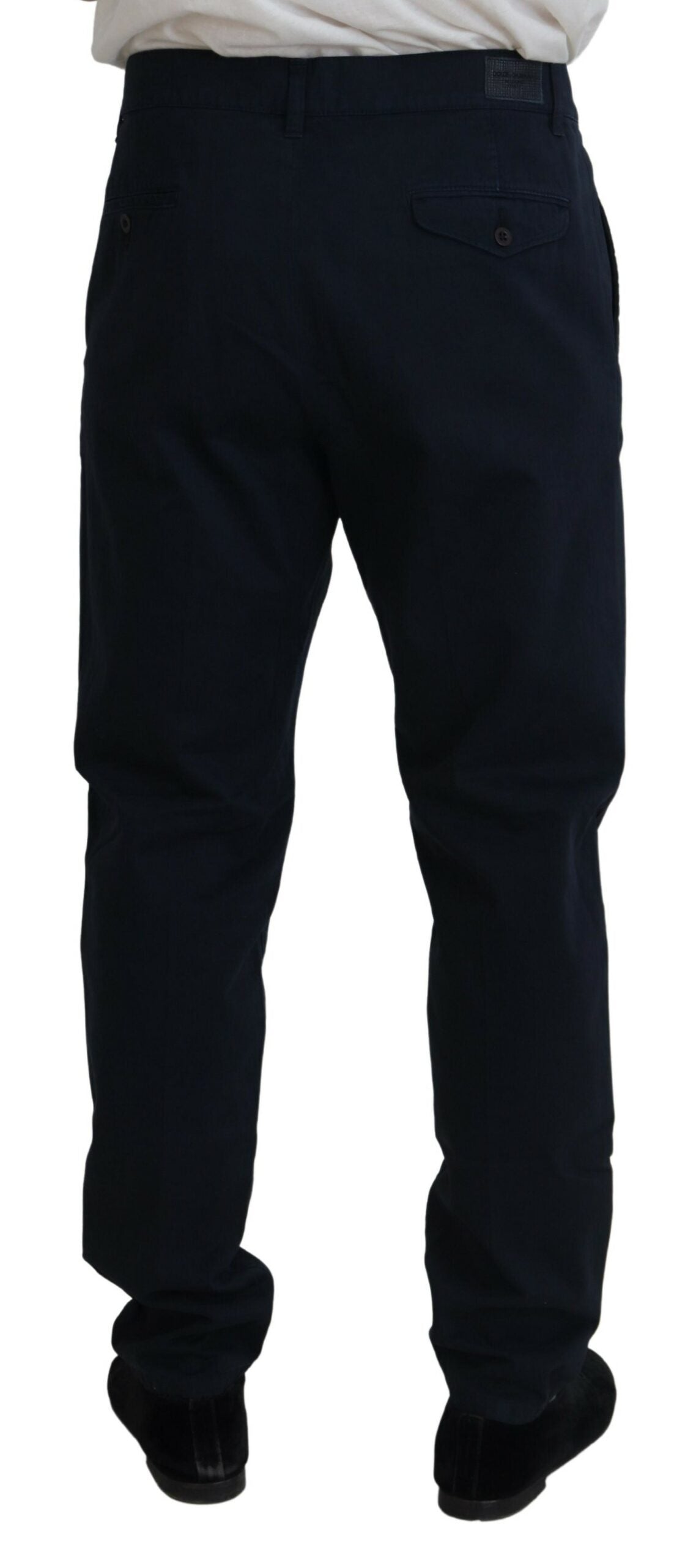 Dolce & Gabbana Blue Cotton Dress Formal Men Men's Pants