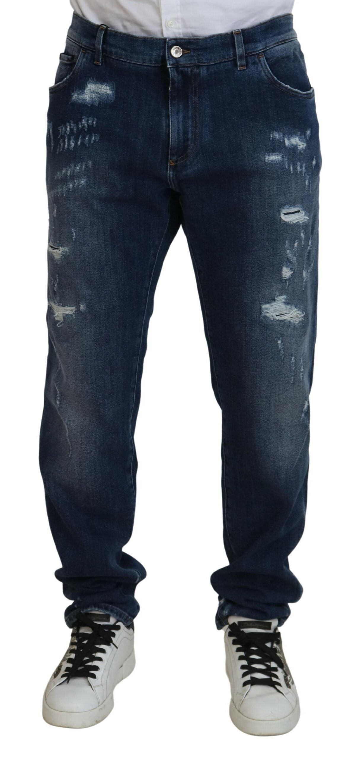 Dolce & Gabbana Elegant Skinny Blue Men's Jeans