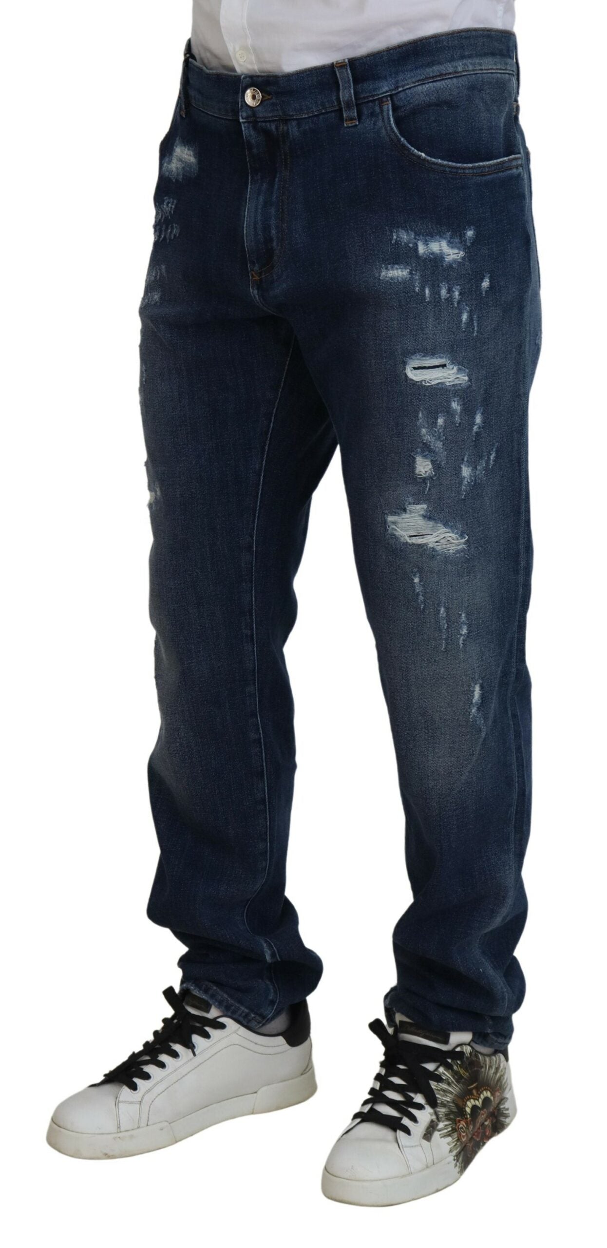 Dolce & Gabbana Elegant Skinny Blue Men's Jeans