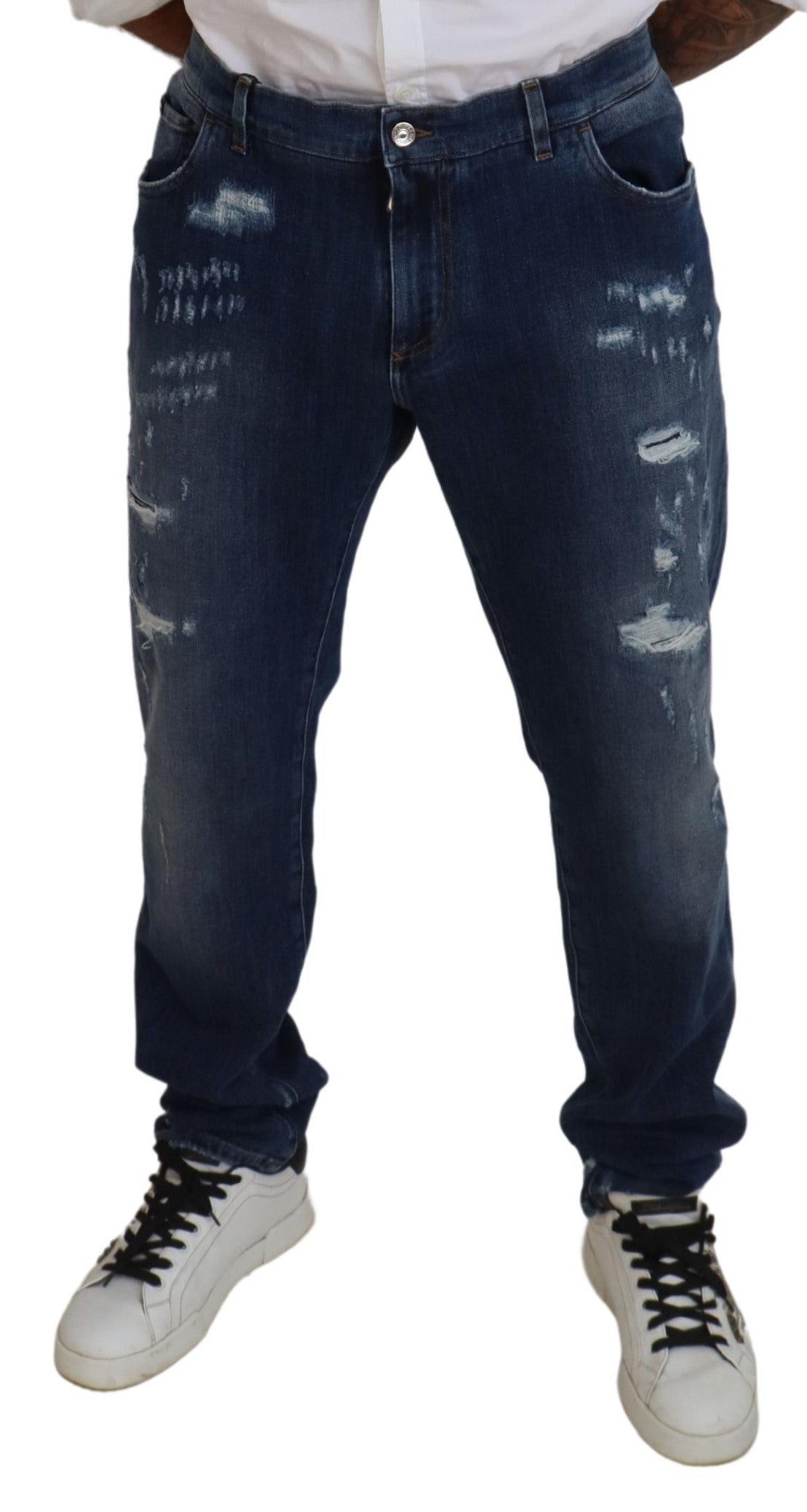 Dolce & Gabbana Elegant Skinny Blue Men's Jeans