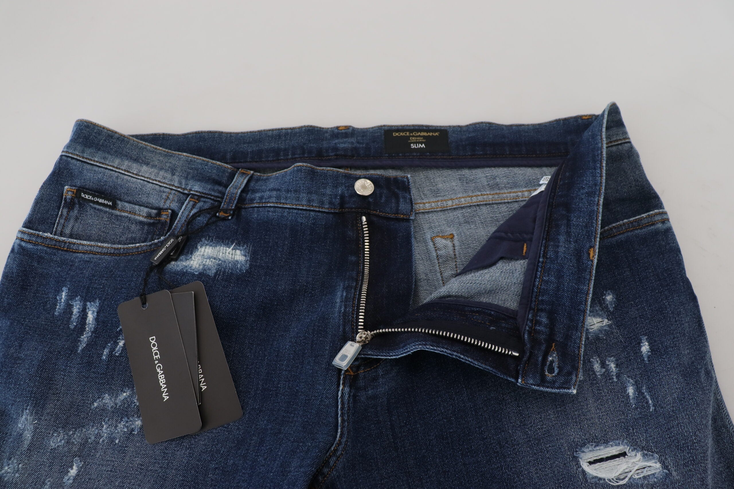 Dolce & Gabbana Elegant Skinny Blue Men's Jeans