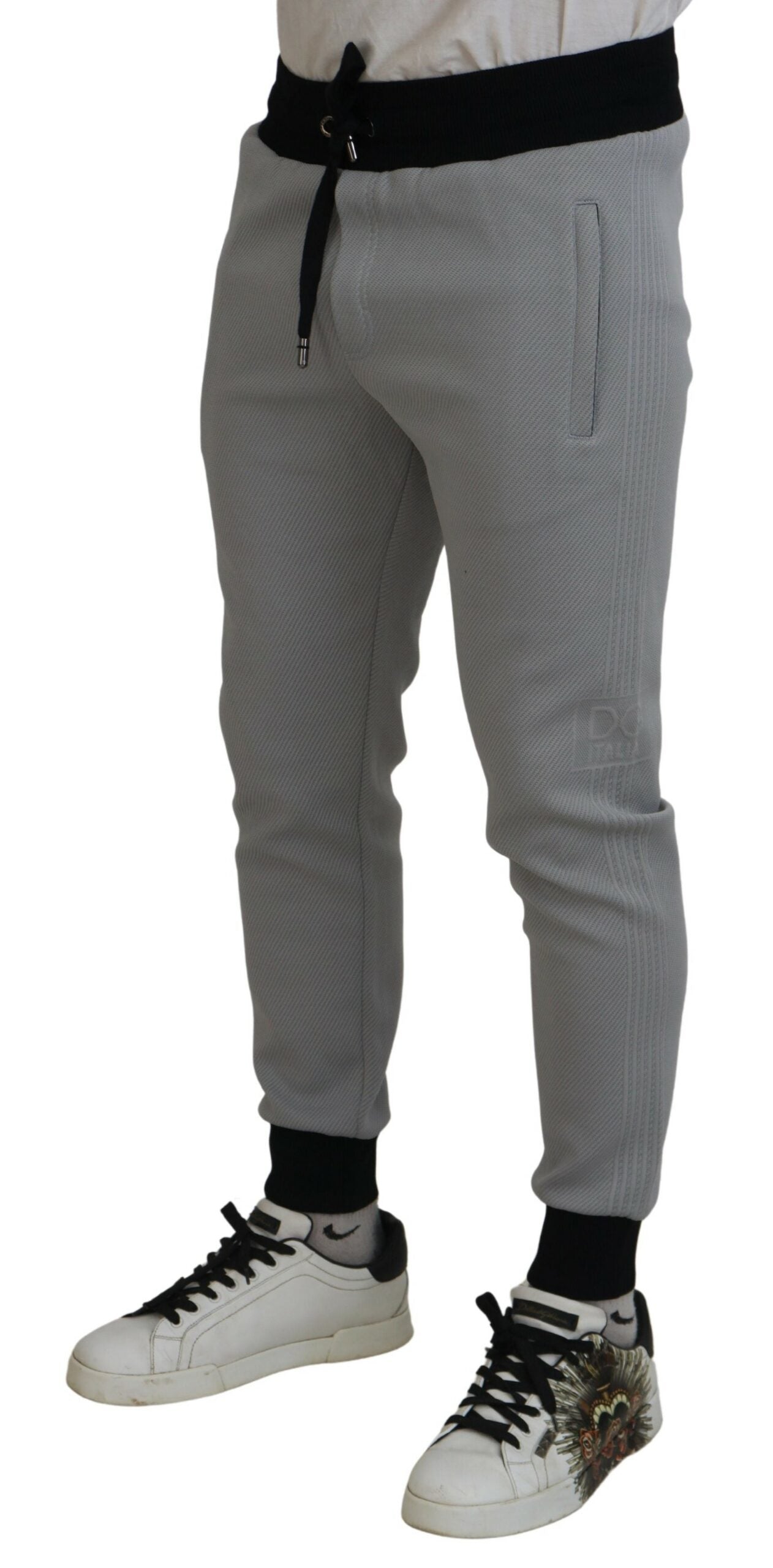 Dolce & Gabbana Elegant Grey Jogger Men's Pants