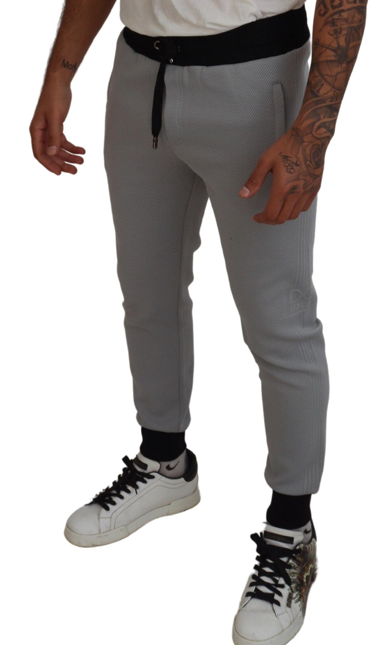 Dolce & Gabbana Elegant Grey Jogger Men's Pants