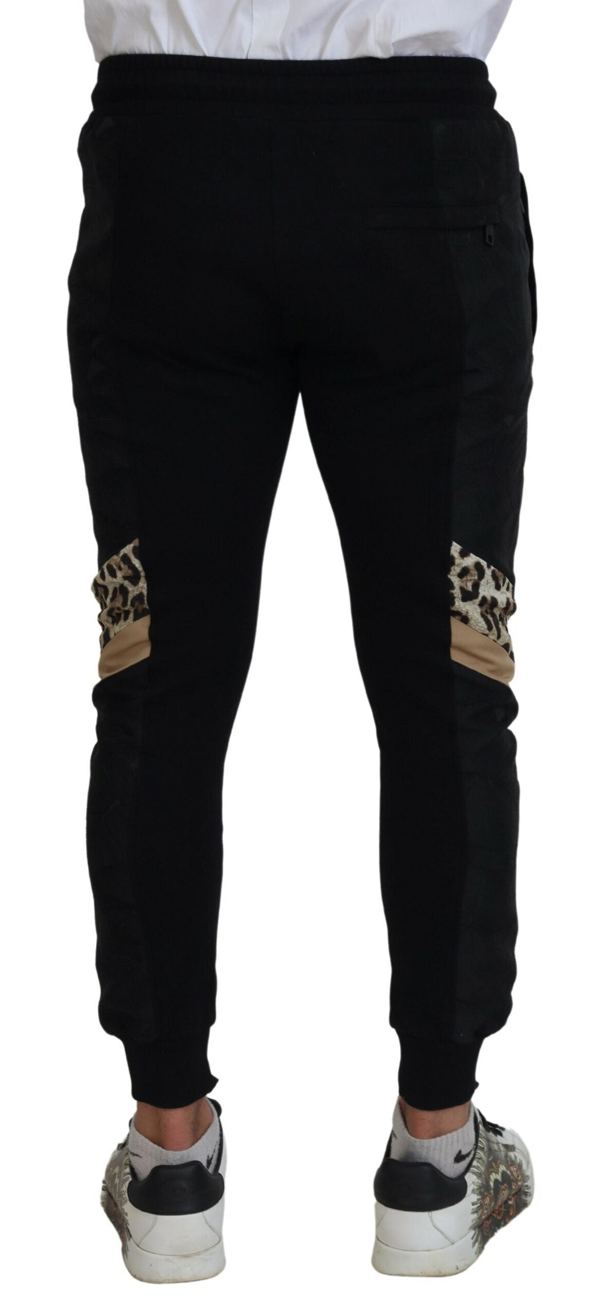 Dolce & Gabbana Black Polyester Skinny Jogger Men Men's Pants