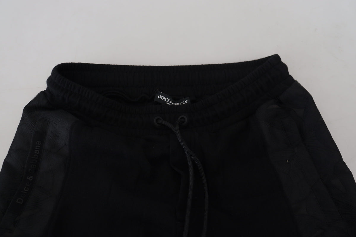 Dolce & Gabbana Black Polyester Skinny Jogger Men Men's Pants