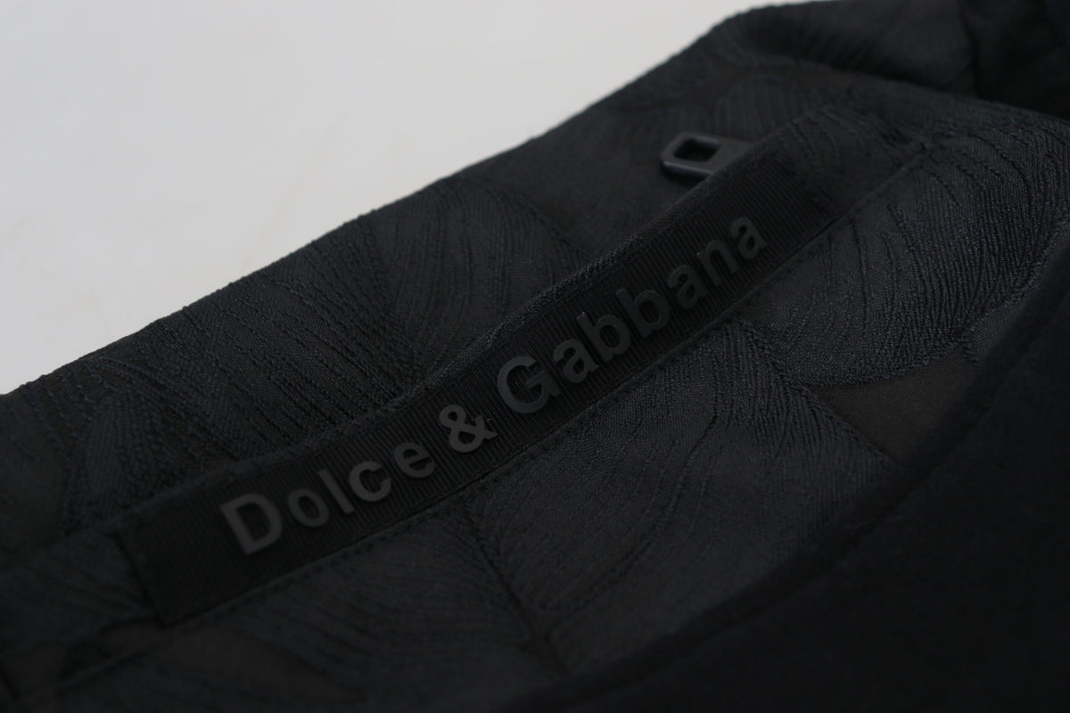 Dolce & Gabbana Black Polyester Skinny Jogger Men Men's Pants