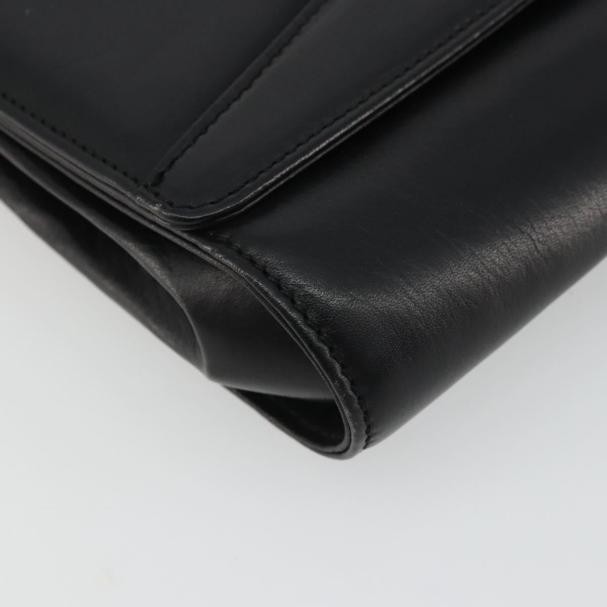 Celine Vintage Horsebit Sling Leather Black Leather Shoulder Bag Bag (Pre-Owned)