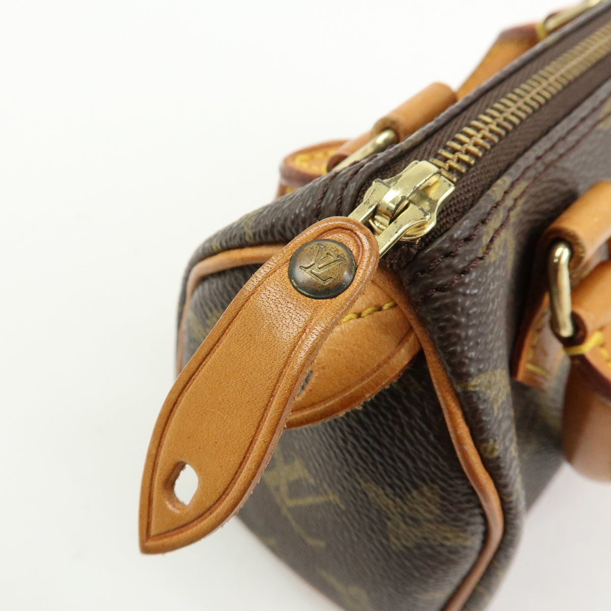 Louis Vuitton Speedy Mini Hl Monogram Canvas Brown Canvas Handbag (Pre-Owned)