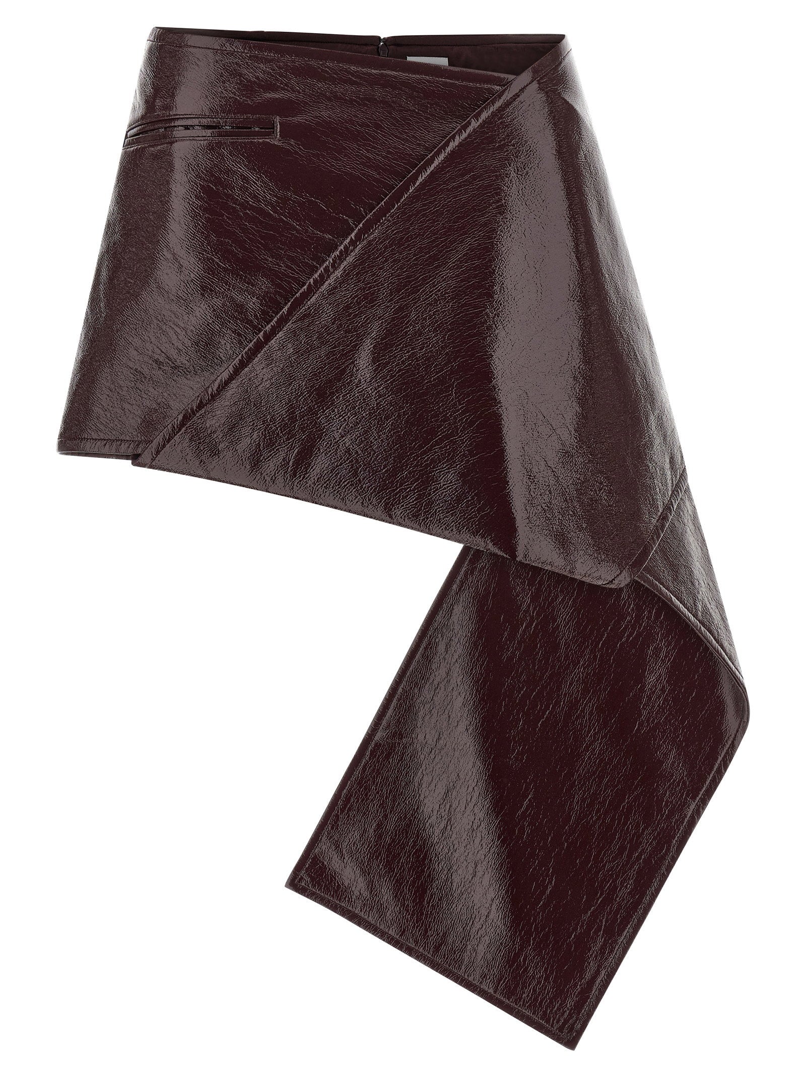 Courreges Women's Fold Vinyl Mini Skirt