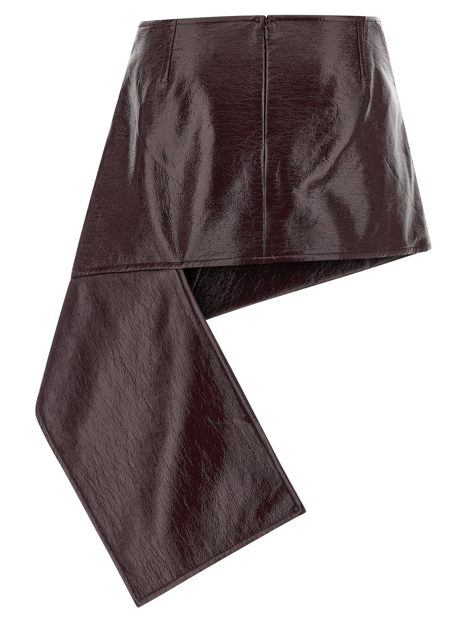Courreges Women's Fold Vinyl Mini Skirt