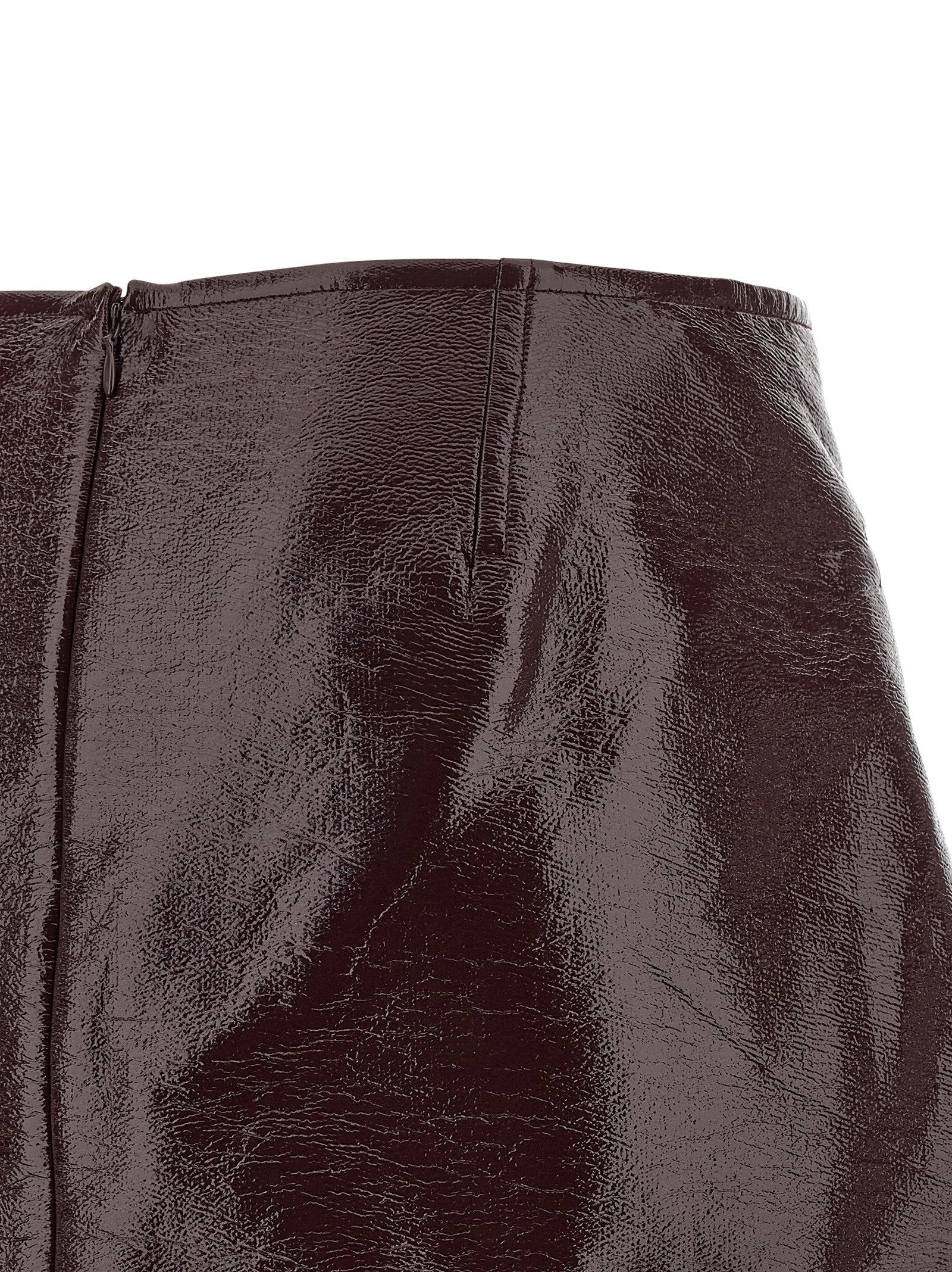 Courreges Women's Fold Vinyl Mini Skirt