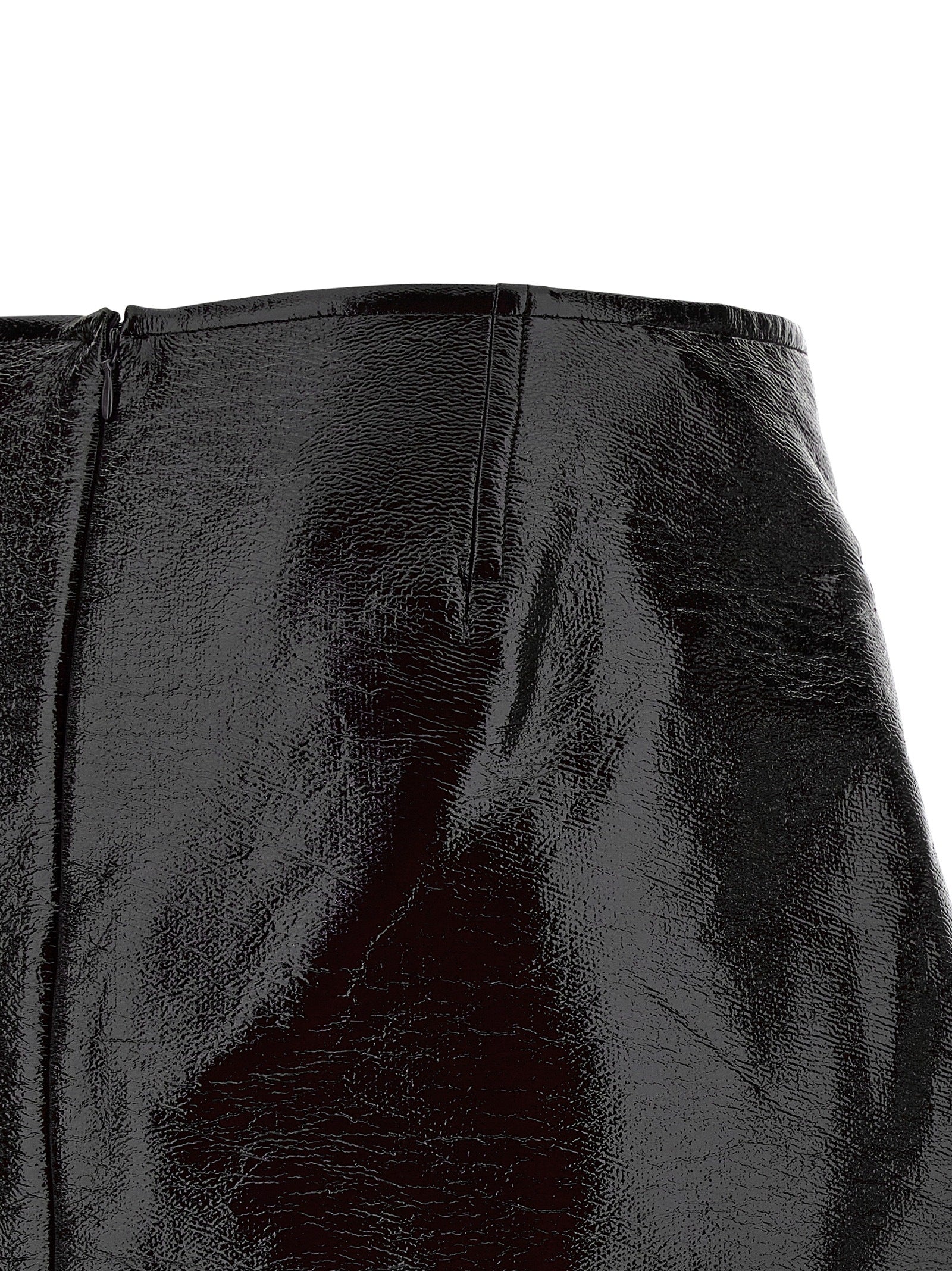 Courreges Women's Fold Vinyl Mini Skirt