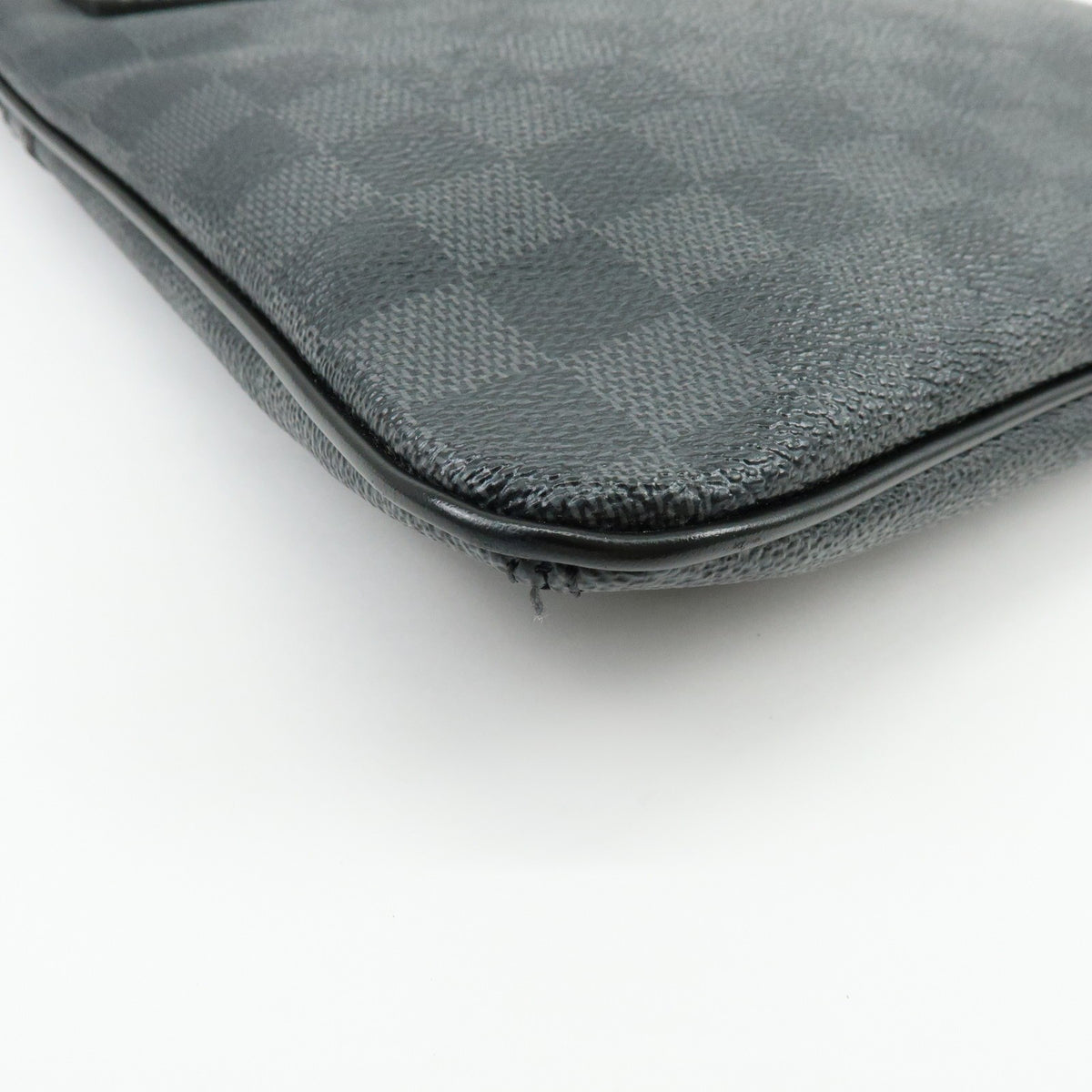 Louis Vuitton Thomas Damier Graphite Black Canvas Handbag (Pre-Owned)