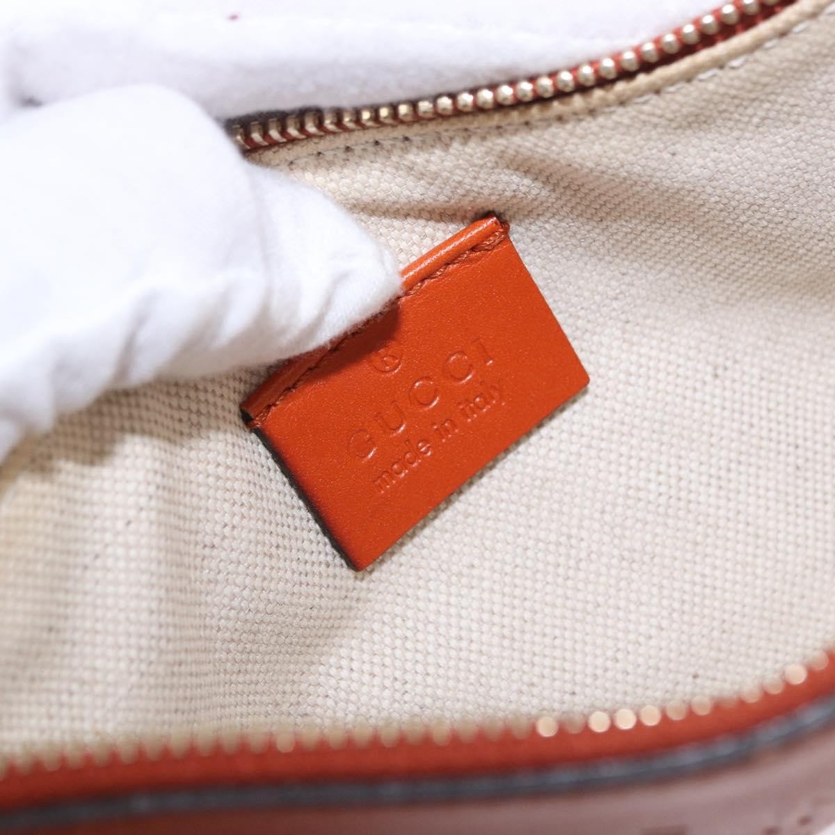 Gucci Craft Gg Canvas With Leather Beige Canvas Tote Bag Bag (Pre-Owned)