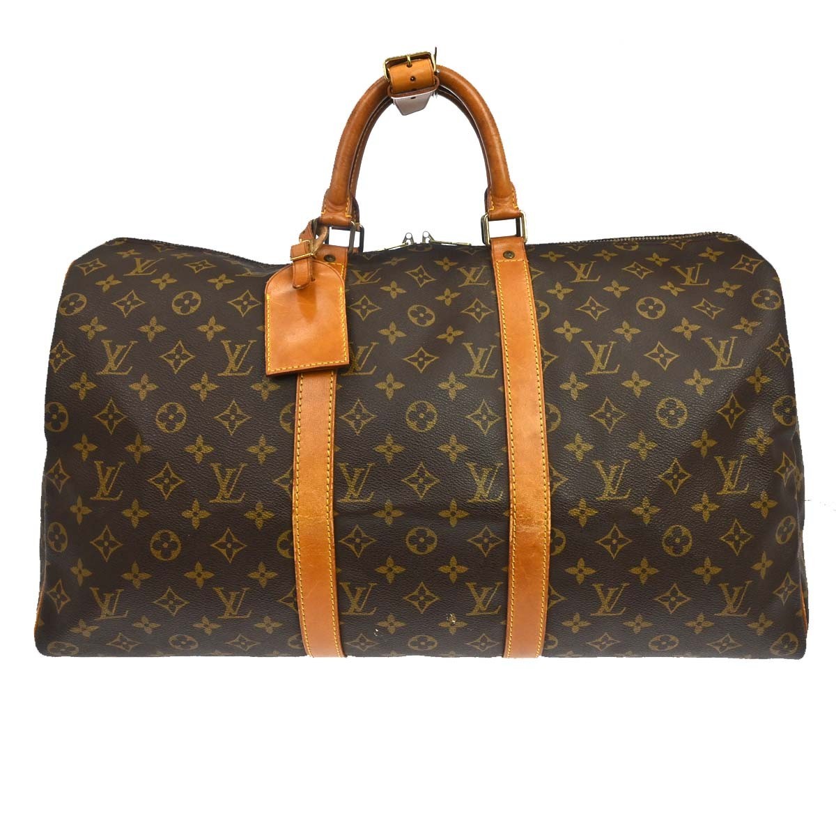 Louis Vuitton Keepall Monogram Canvas Brown Canvas Travel Bag Bag (Pre-Owned)