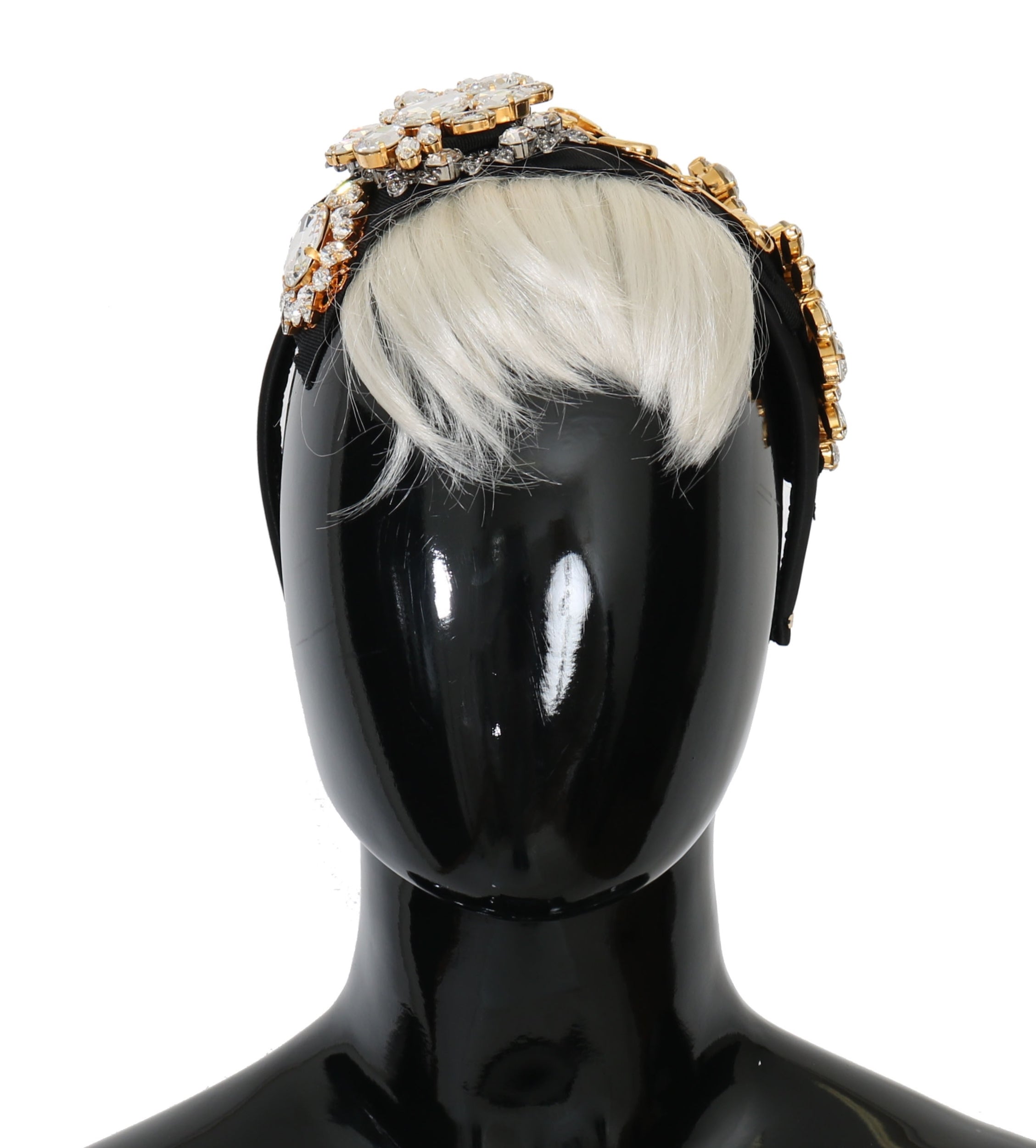 Dolce & Gabbana Elegant Black Crystal Headband Women's Diadem