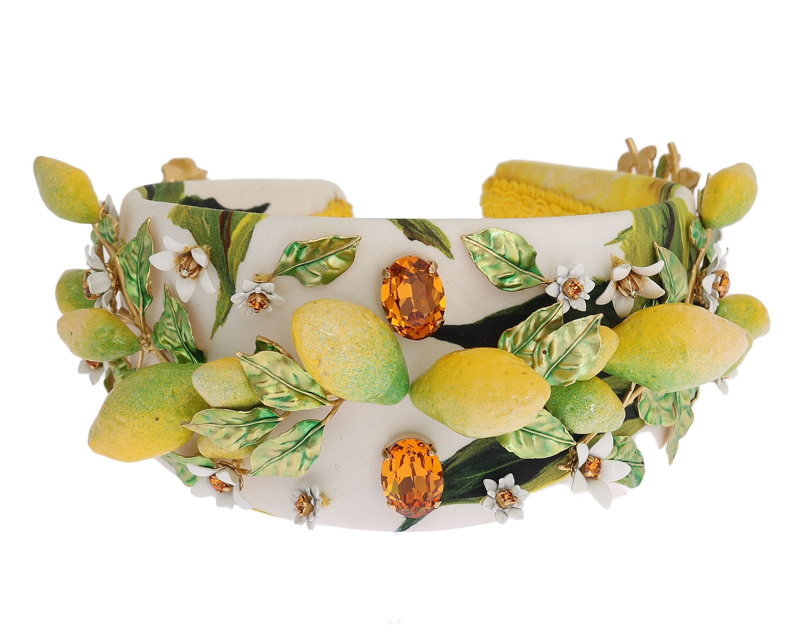 Dolce & Gabbana Sicilian Lemon Crystal Diadem Women's Tiara