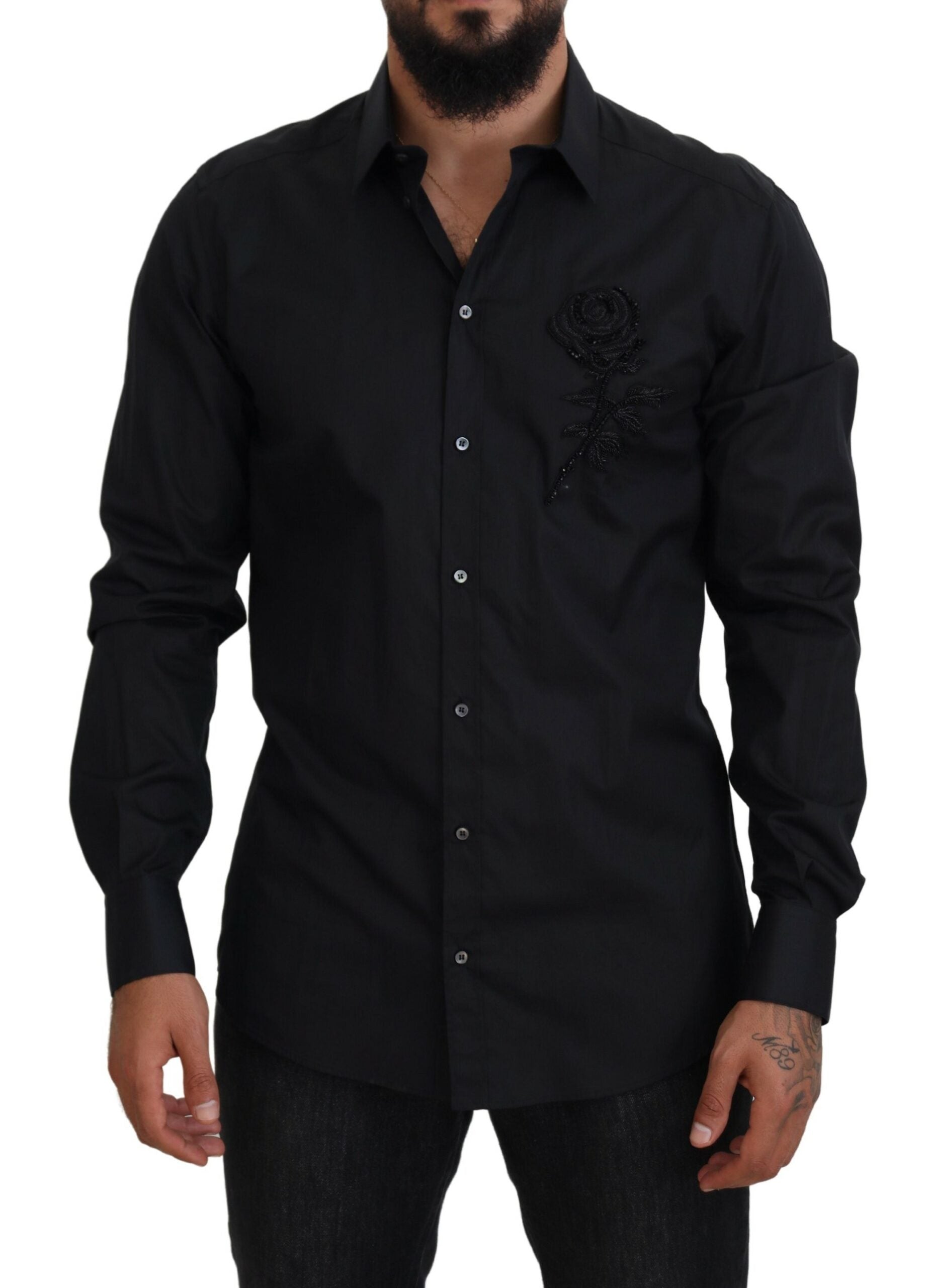Dolce & Gabbana Elegant Slim Fit Formal Dress Men's Shirt