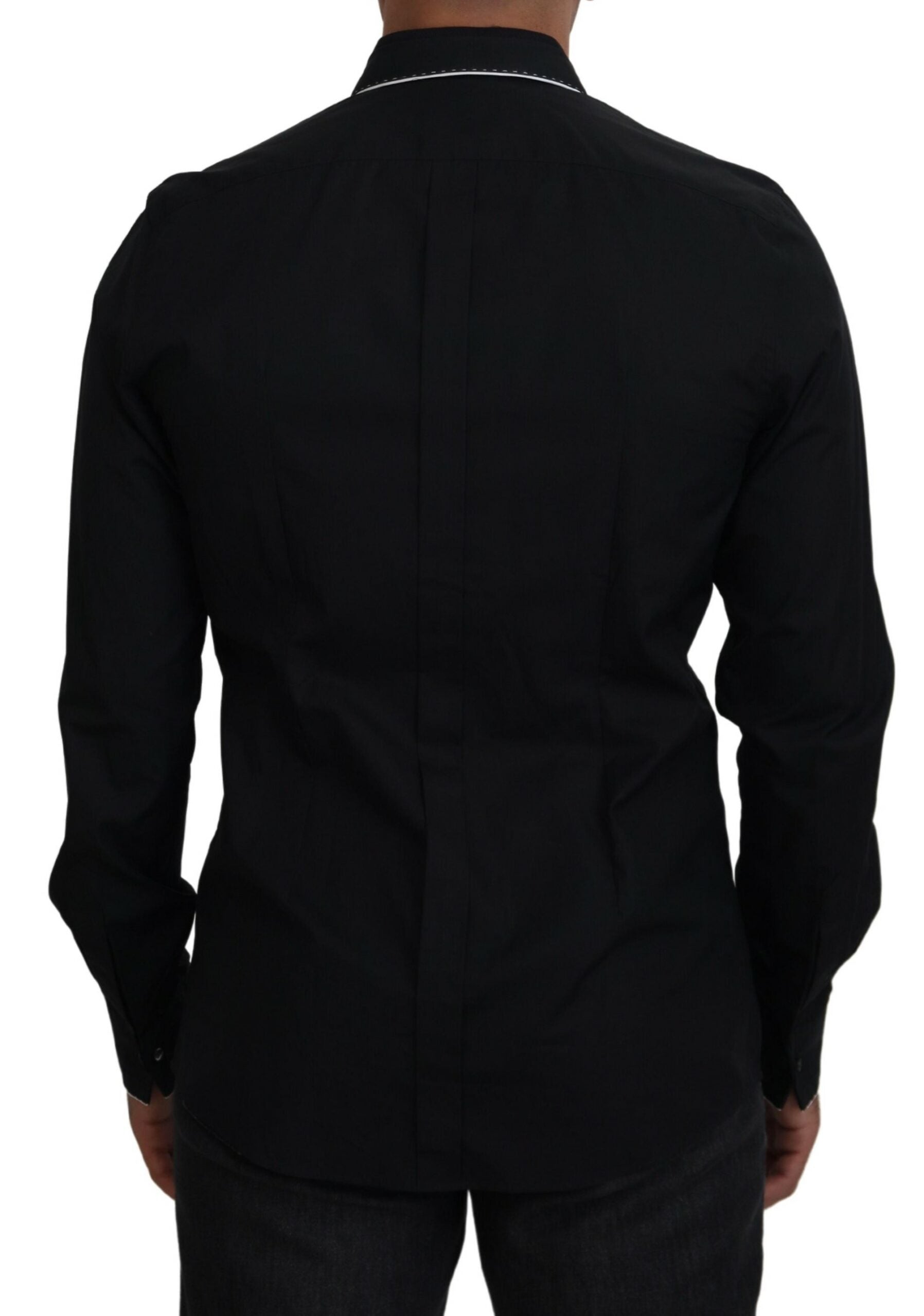 Dolce & Gabbana Elegant Slim Fit Tuxedo Dress Men's Shirt