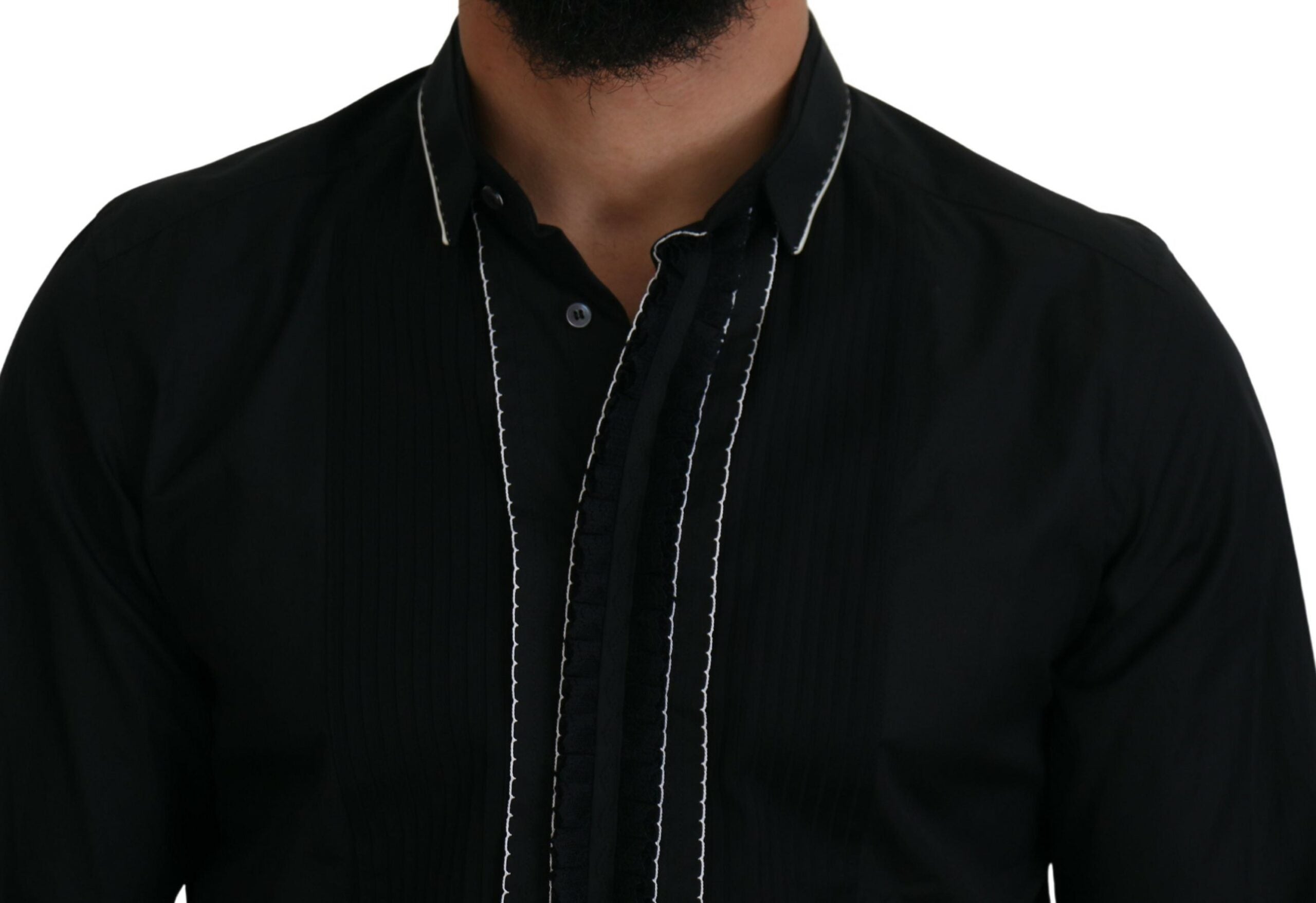 Dolce & Gabbana Elegant Slim Fit Tuxedo Dress Men's Shirt