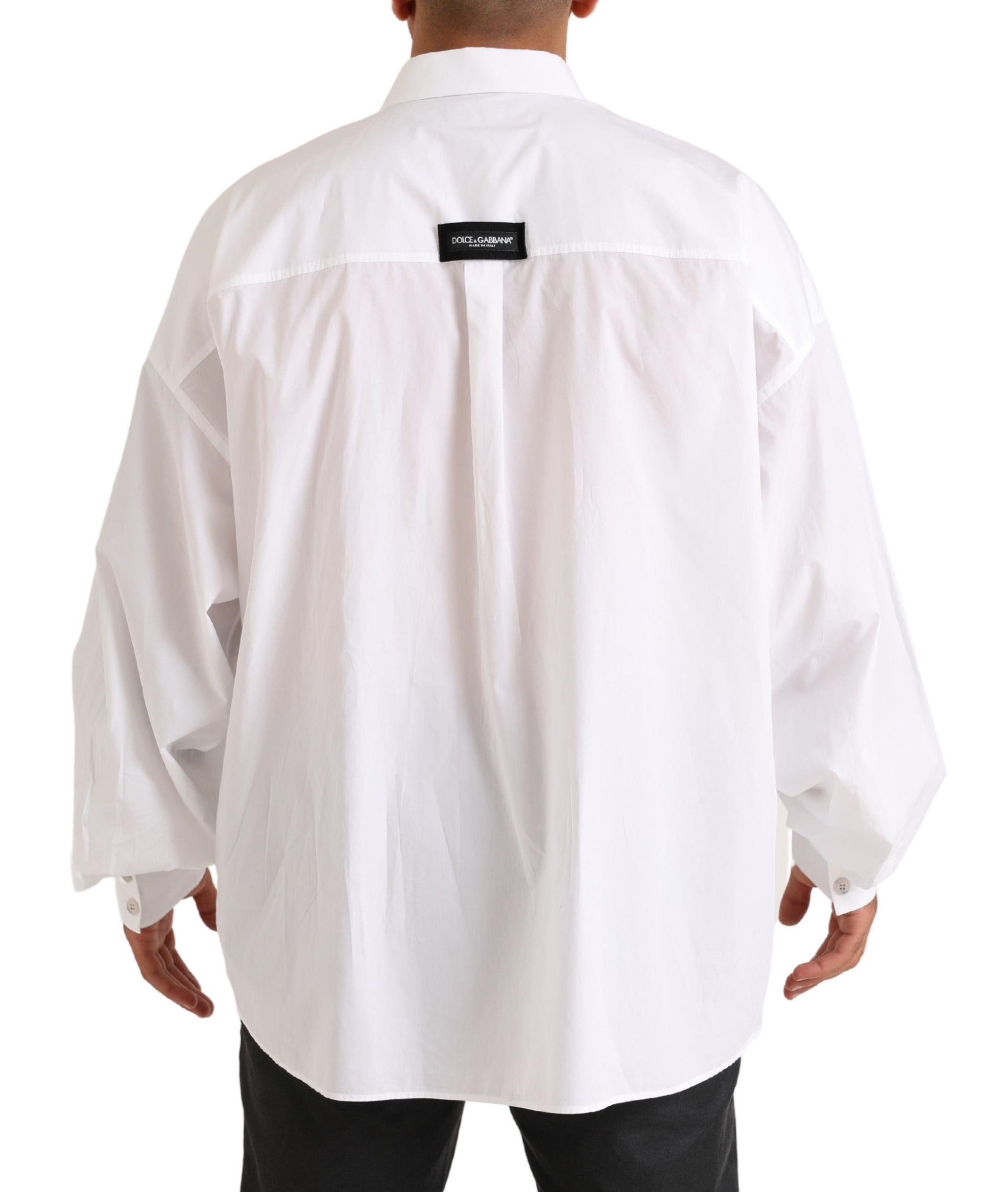 Dolce & Gabbana Elegant White Cotton Formal Men's Shirt